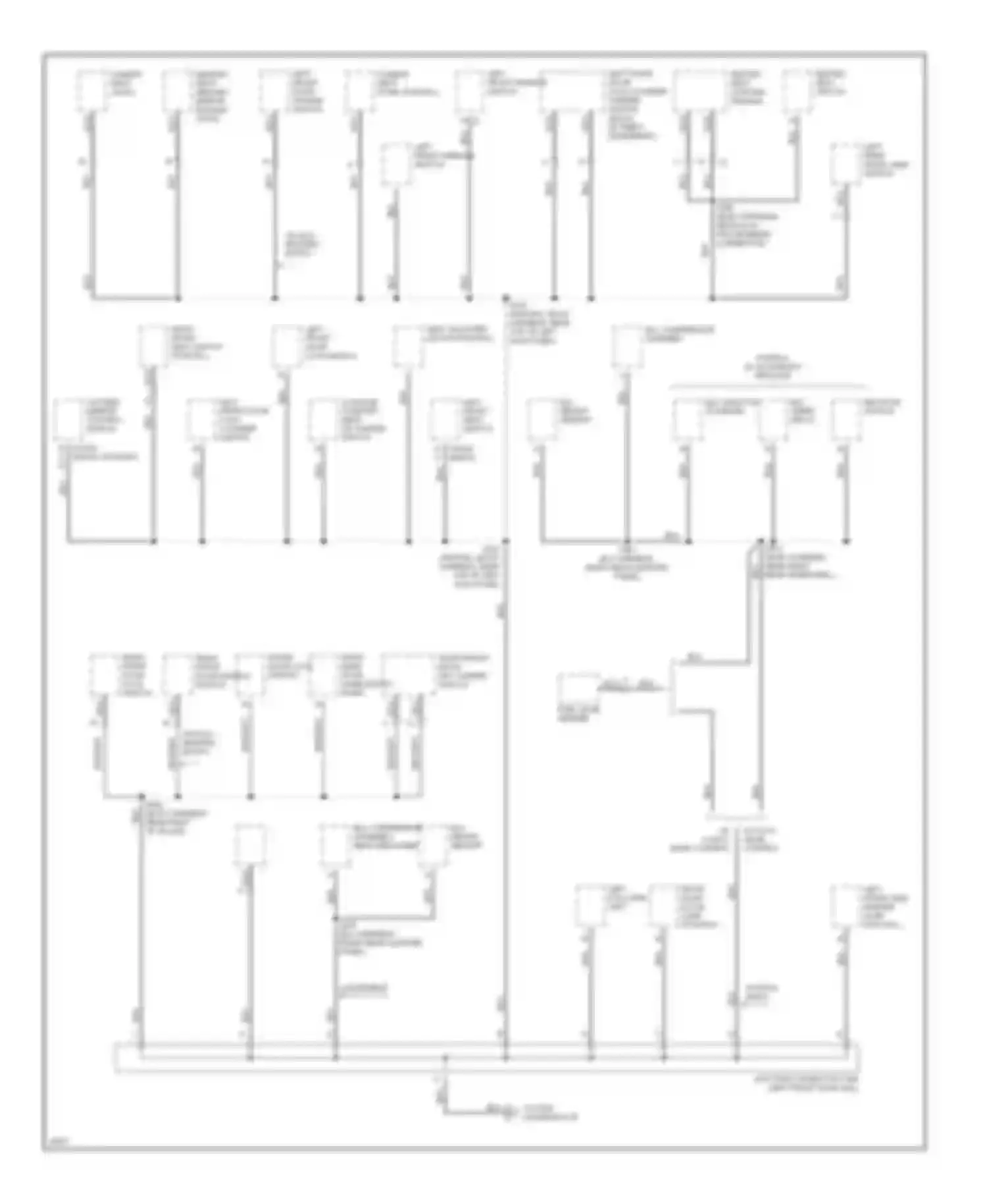 Bonneville Pontiac IX (1991-1999): Ground distribution circuit (5 of 6)
