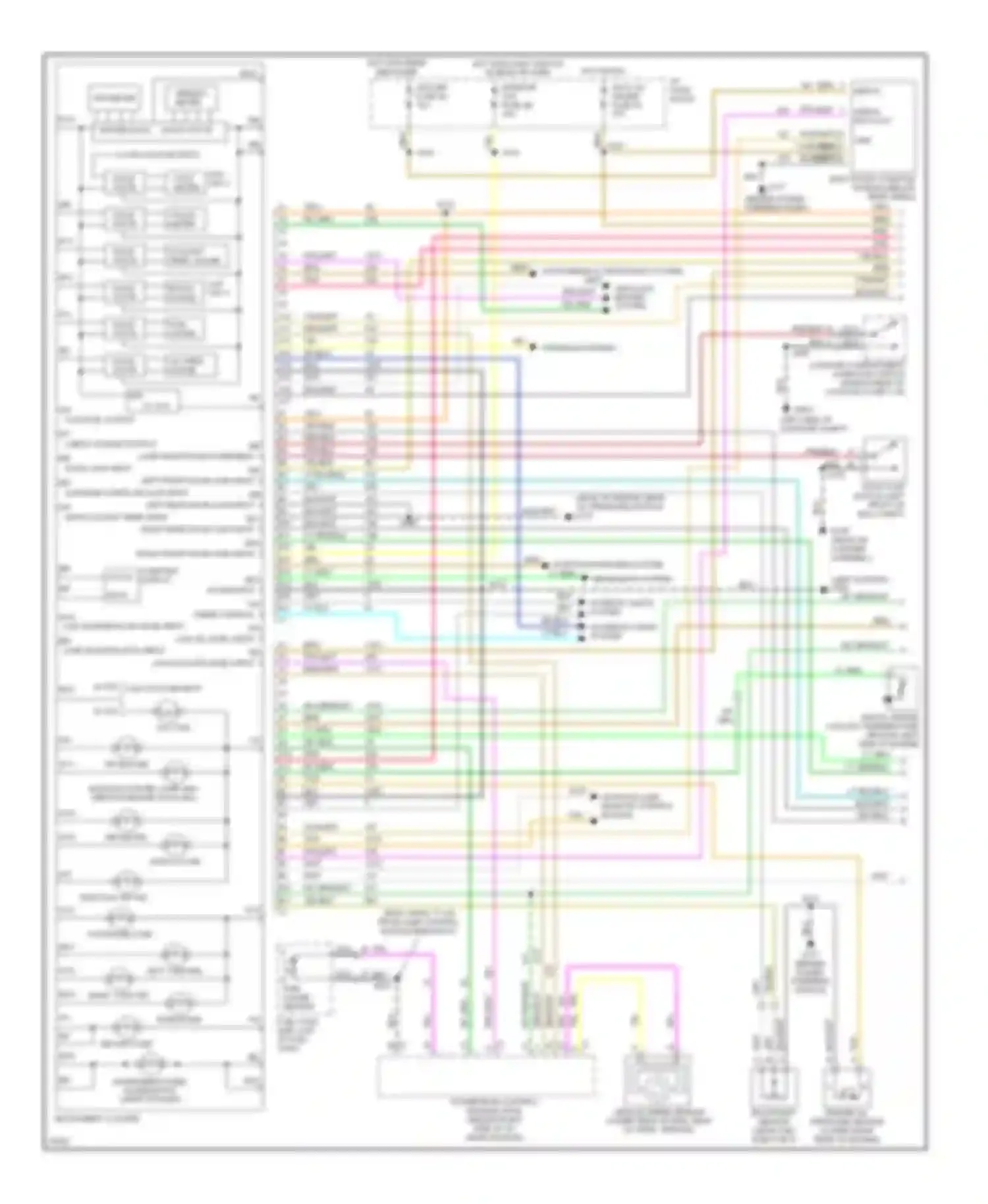 Bonneville Pontiac IX (1991-1999): Instrument cluster circuit, gauges cluster, u2f & u50 (1
of 2)