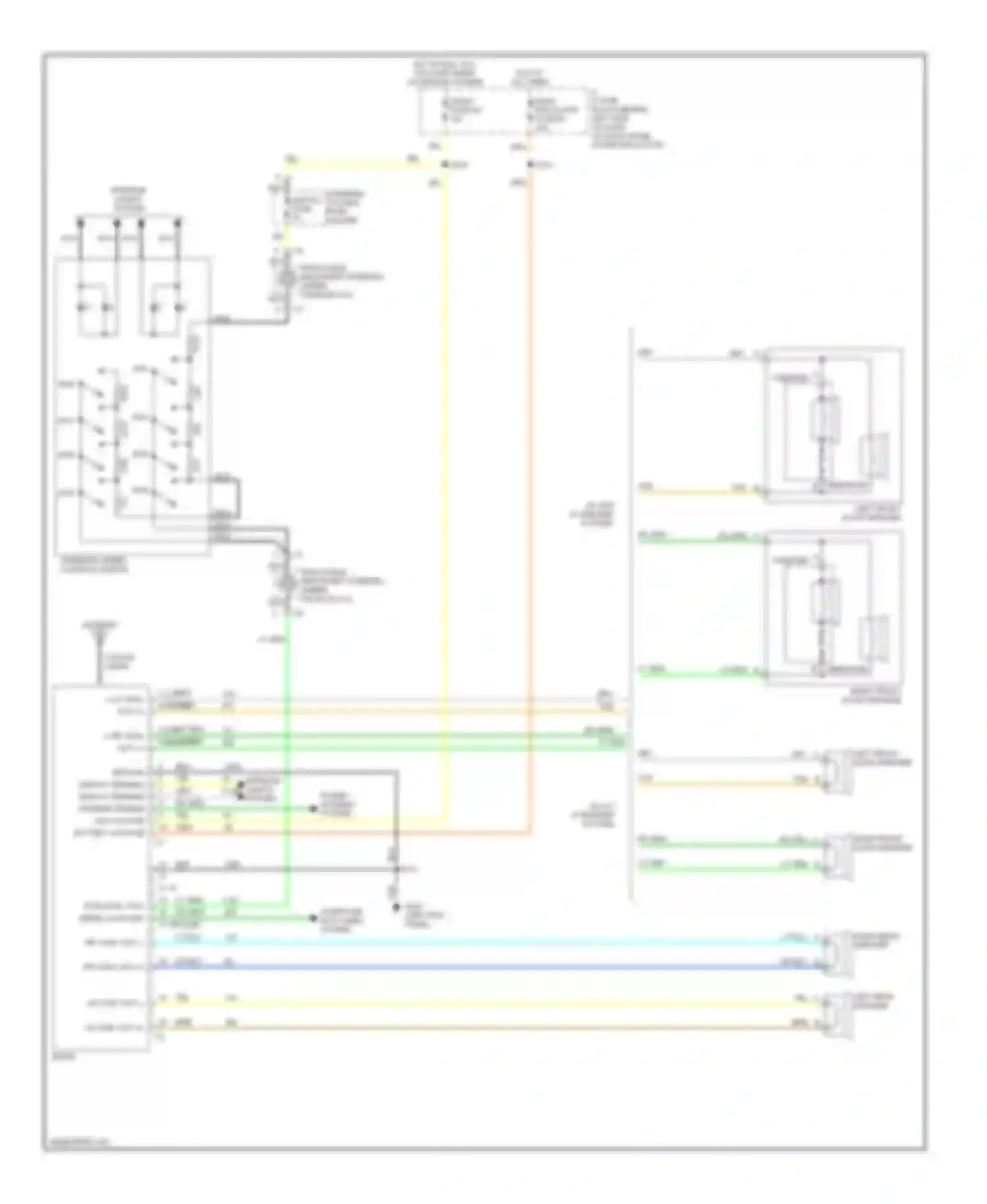 Bonneville Pontiac IX (1991-1999): Radio circuits, without bose system
