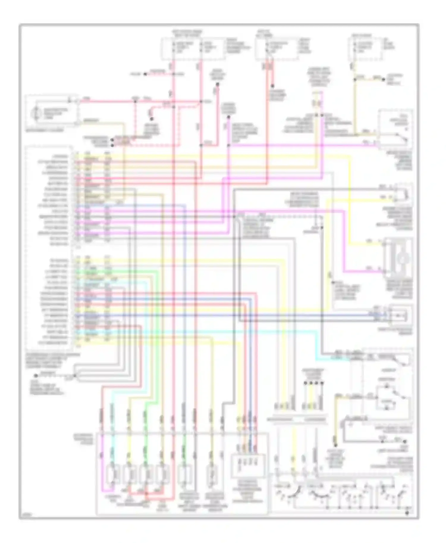 Wiring diagram automatic transaxle input shaft speed sensor for Pontiac Bonneville IX (1991-1999) (1 of 1)