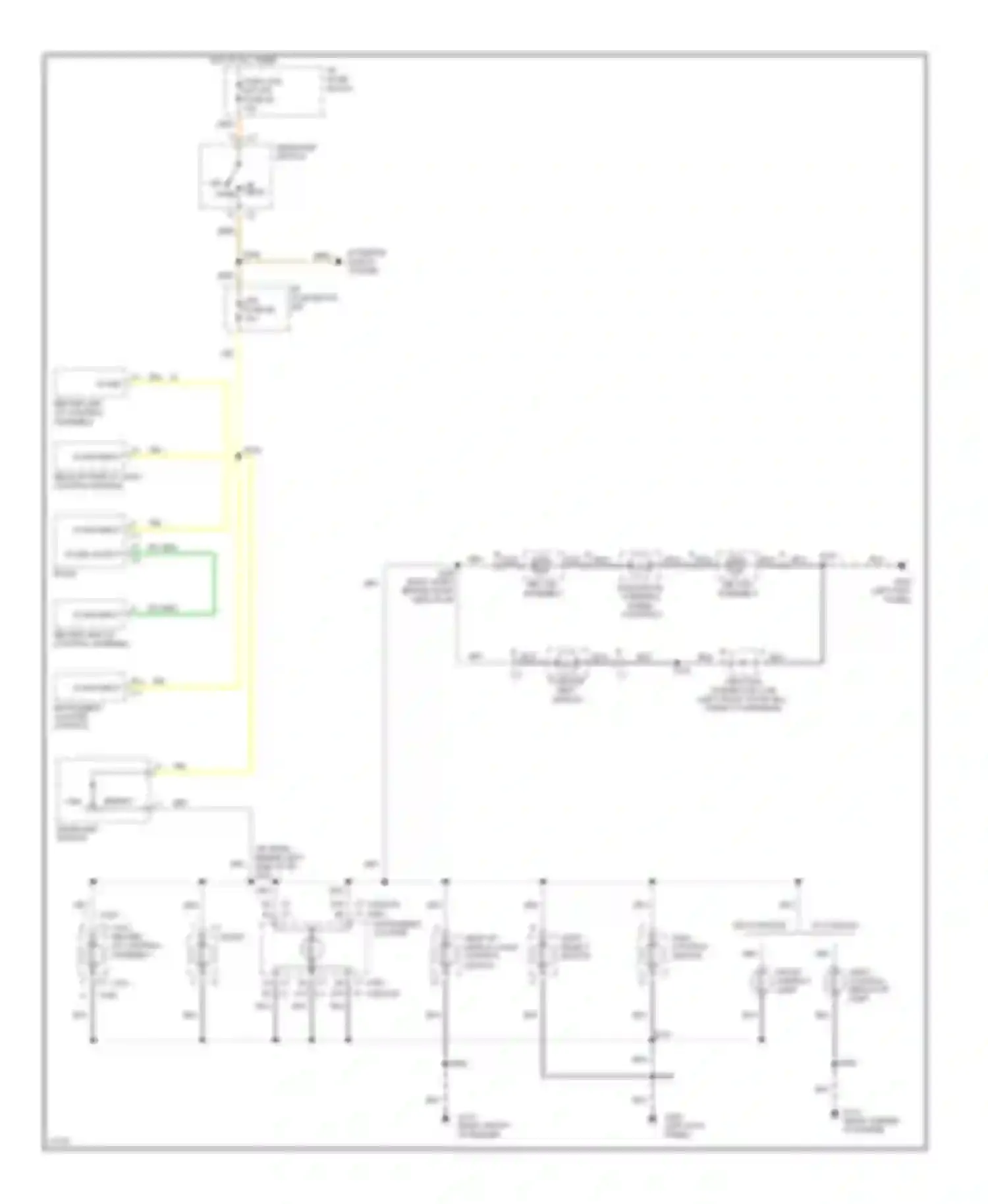 Wiring diagram headlamp switch for Pontiac Bonneville IX (1991-1999) (1 of 1)