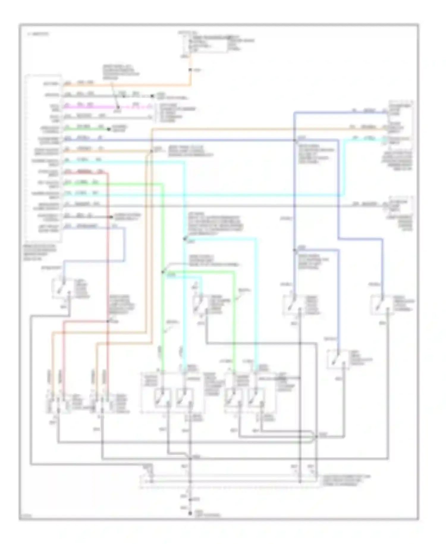 Wiring diagram indicator control for Pontiac Bonneville IX (1991-1999) (1 of 1)