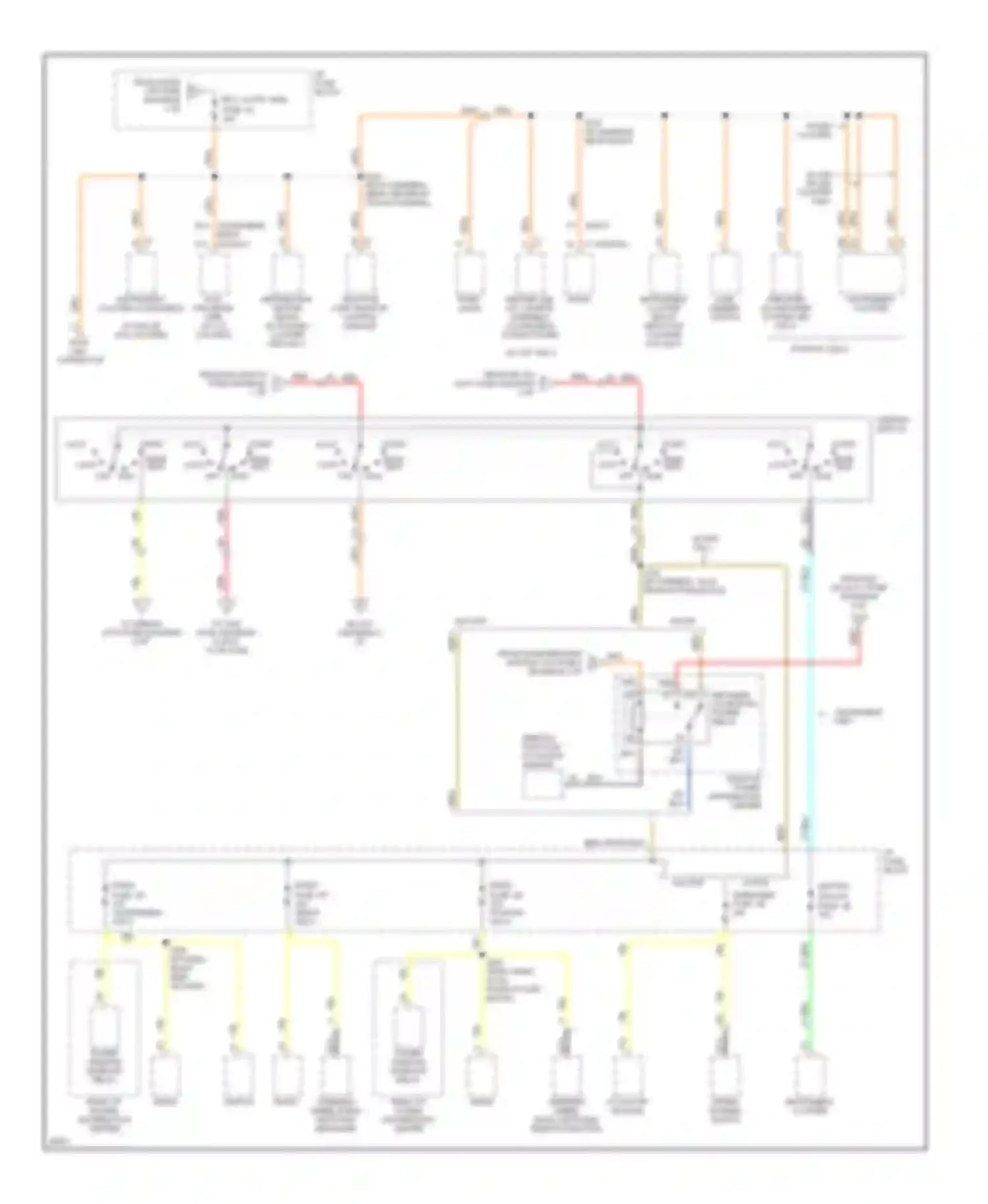 Wiring diagram lamp dimmer switch for Pontiac Bonneville IX (1991-1999) (3 of 3)