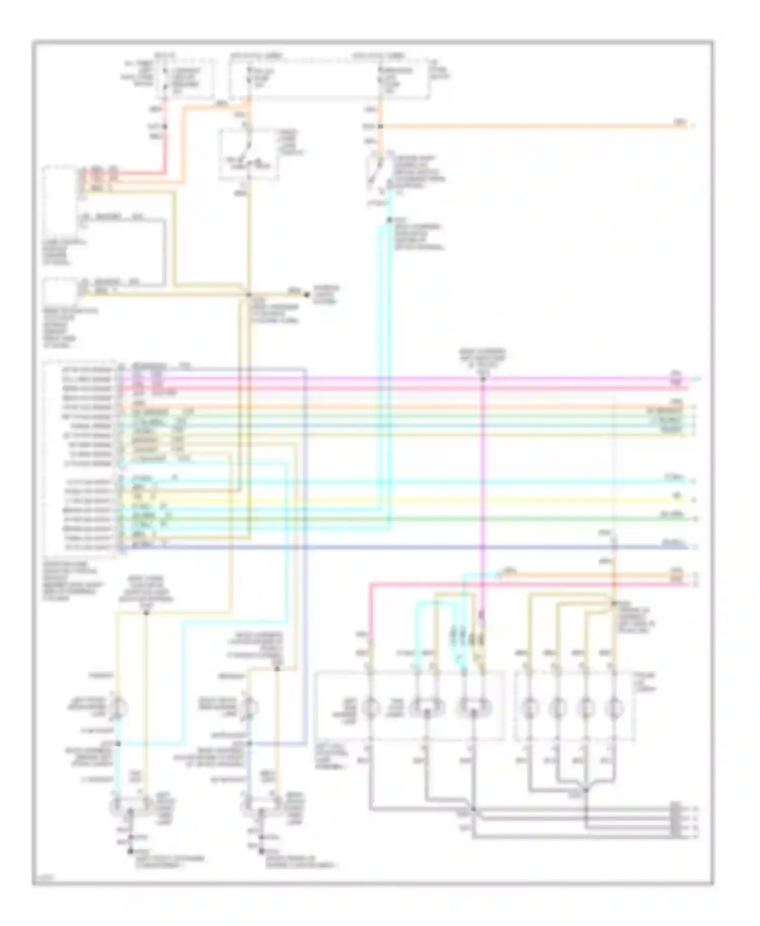 Wiring diagram right front side marker lamp for Pontiac Bonneville IX (1991-1999) (1 of 2)