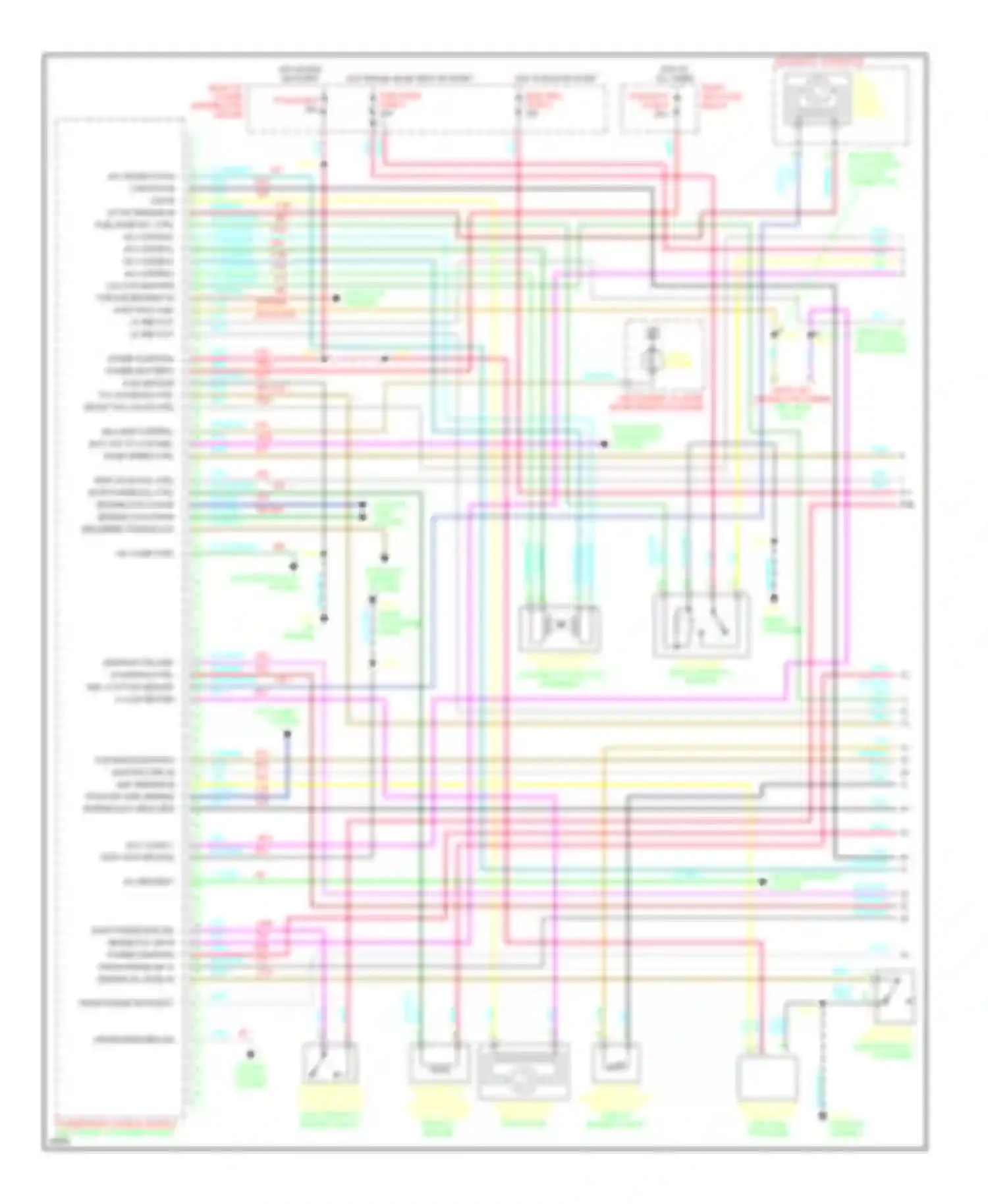 Wiring diagram right maxi fuse block pcm/vats fuse 4 for Pontiac Bonneville IX (1991-1999) (1 of 2)