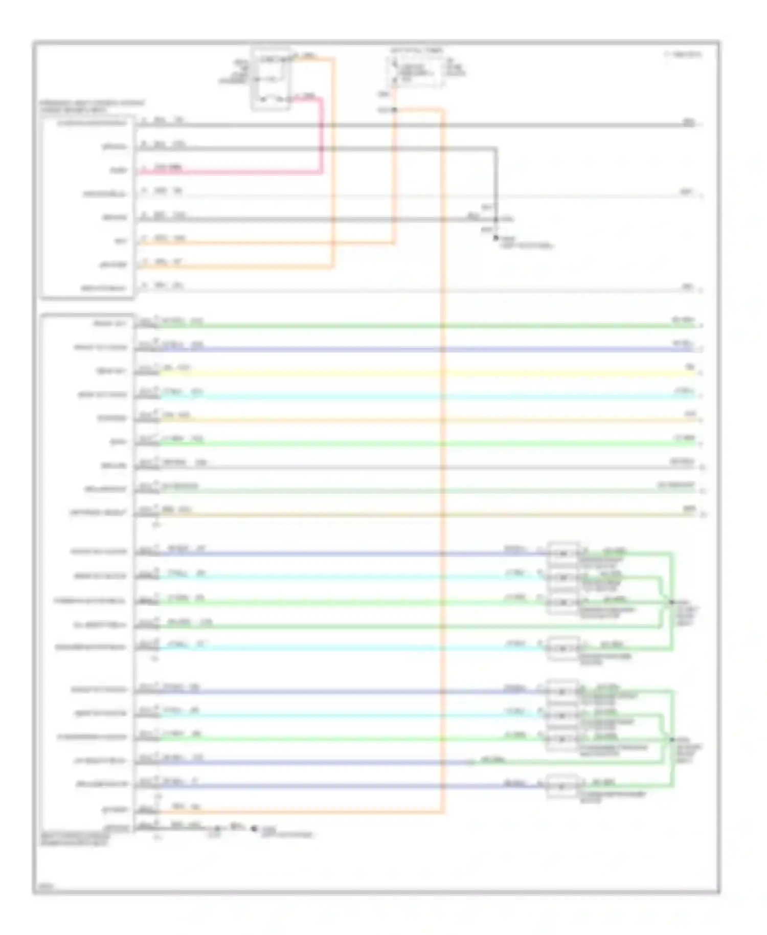 Wiring diagram r/l select relay for Pontiac Bonneville IX (1991-1999) (1 of 1)