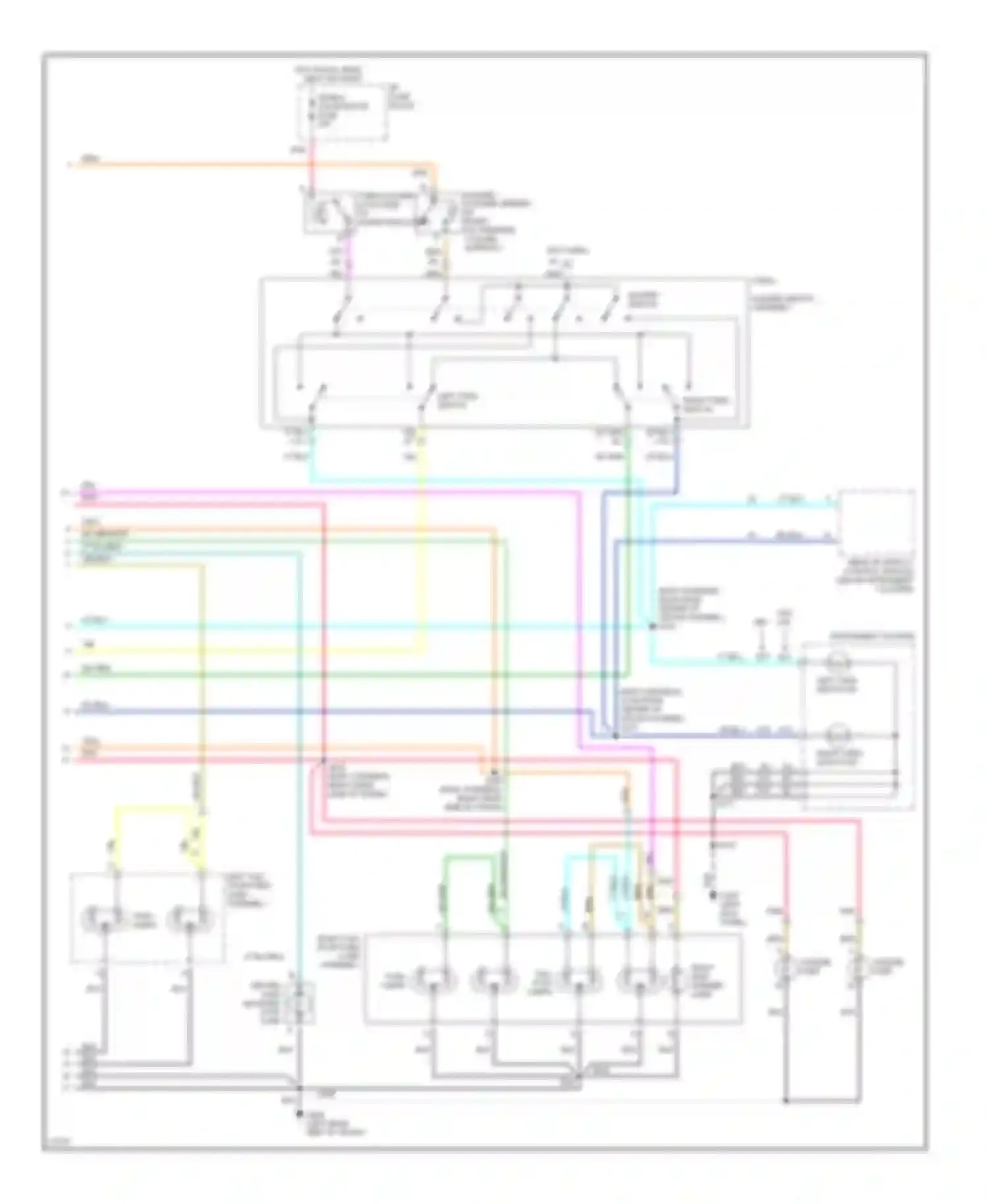 Wiring diagram sig/b-u lps btsi/cor fuse for Pontiac Bonneville IX (1991-1999) (1 of 2)