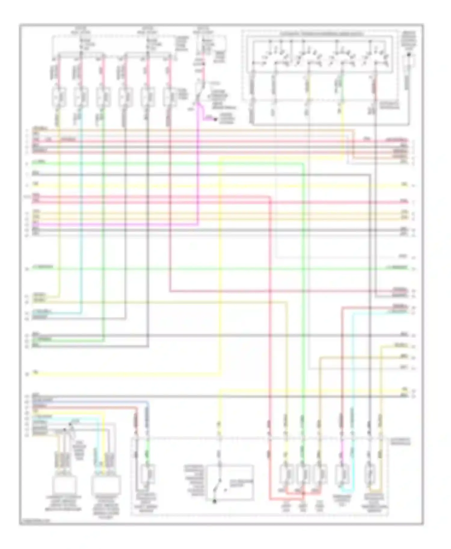 Bonneville Pontiac X (2000-2005): Wiring diagram engine performance 3.8l vin 1 (2 of 4)