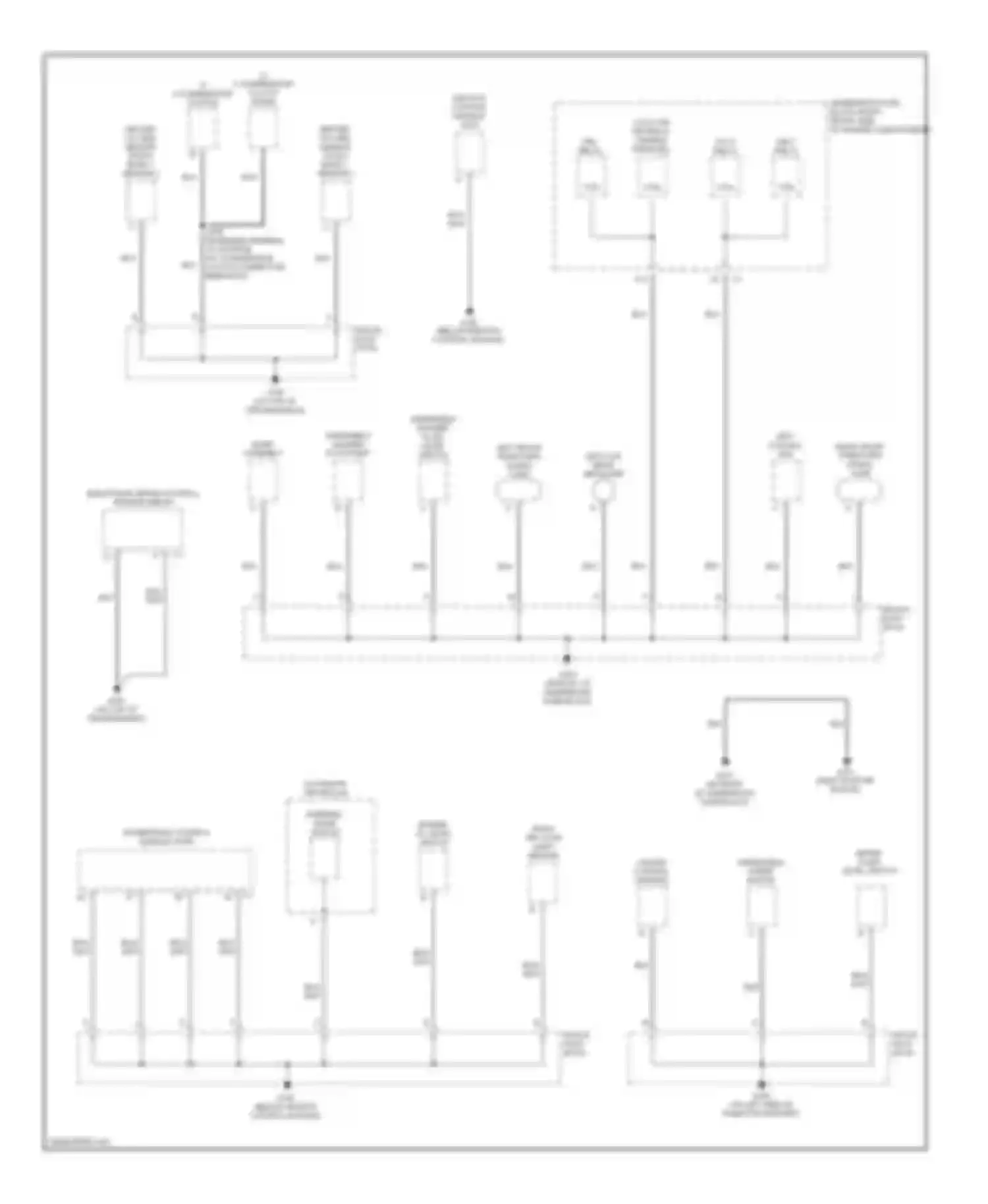 Bonneville Pontiac X (2000-2005): Ground distribution circuit (1 of 5)