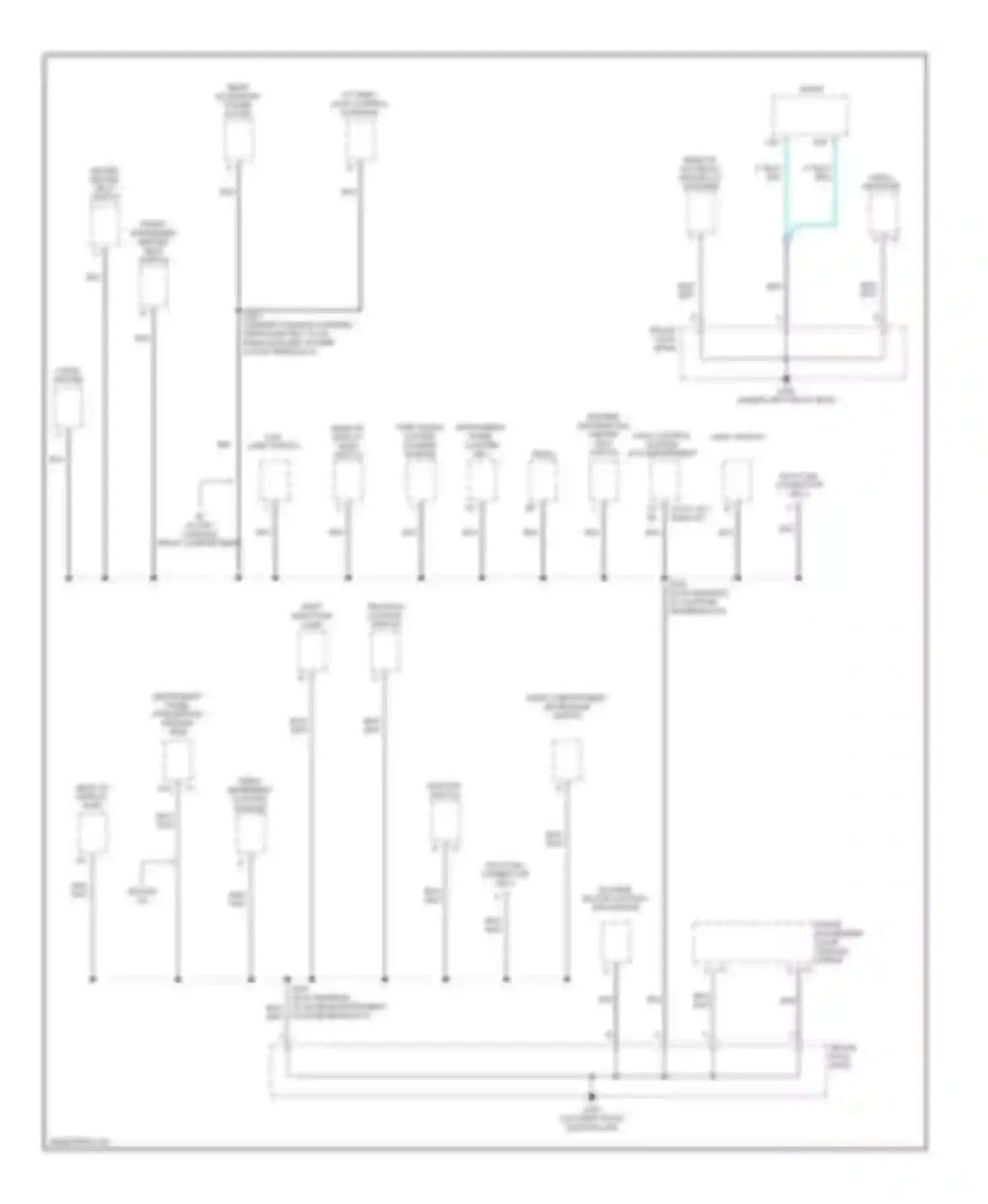 Bonneville Pontiac X (2000-2005): Ground distribution circuit (3 of 5)