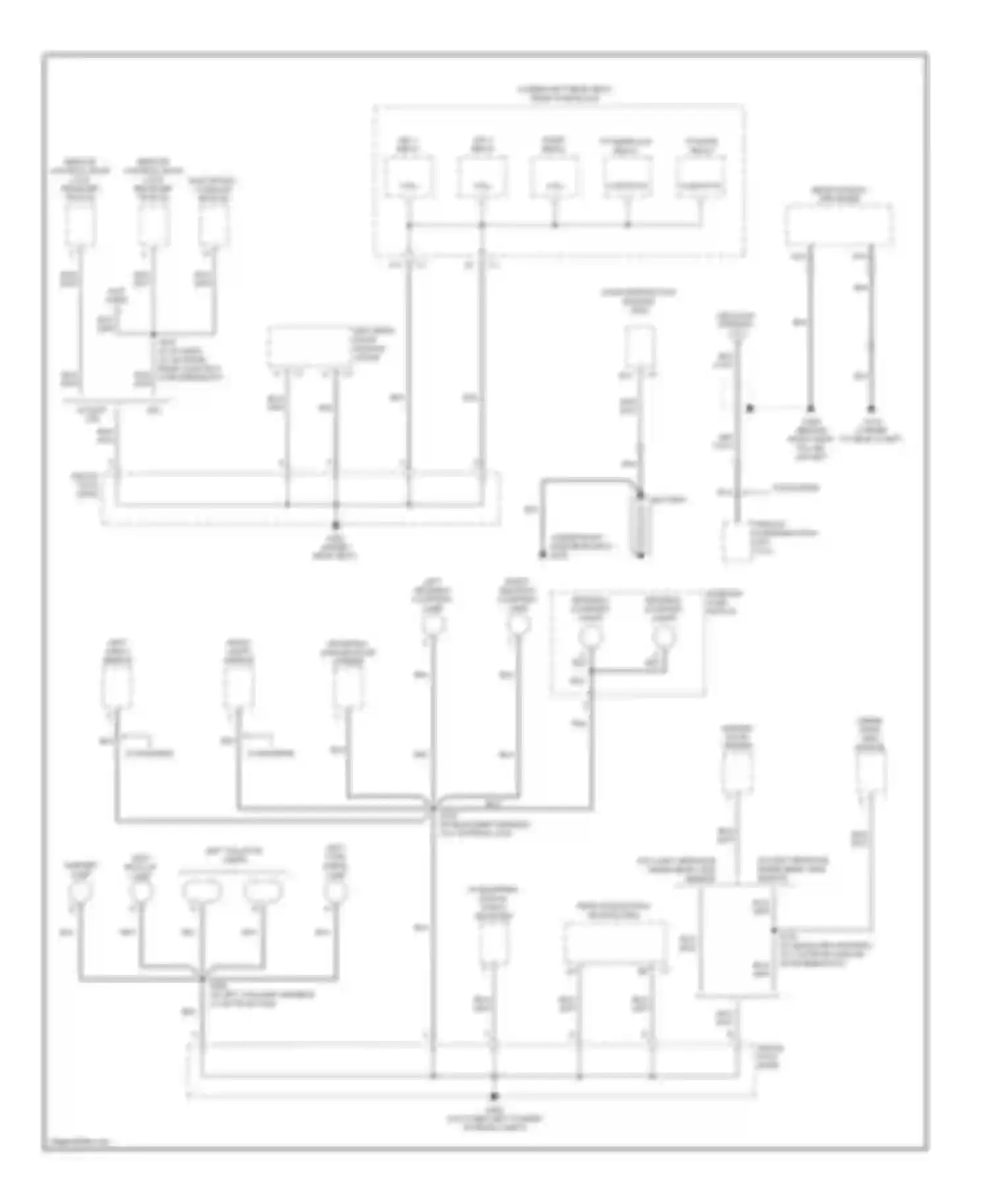 Bonneville Pontiac X (2000-2005): Ground distribution circuit (4 of 5)