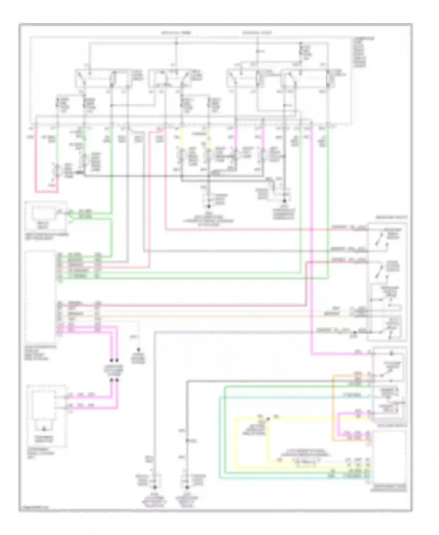 Bonneville Pontiac X (2000-2005): Headlights circuit, with auto a/c