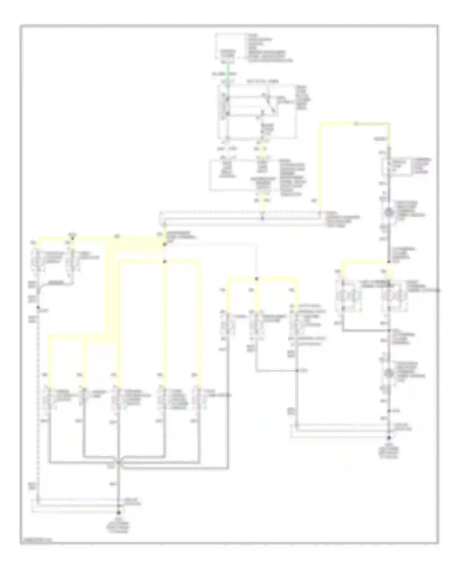 Bonneville Pontiac X (2000-2005): Instrument illumination circuit (1 of 2)