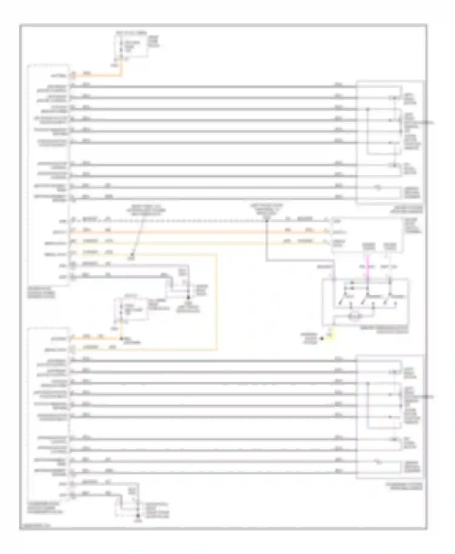 Bonneville Pontiac X (2000-2005): Memory mirrors circuit