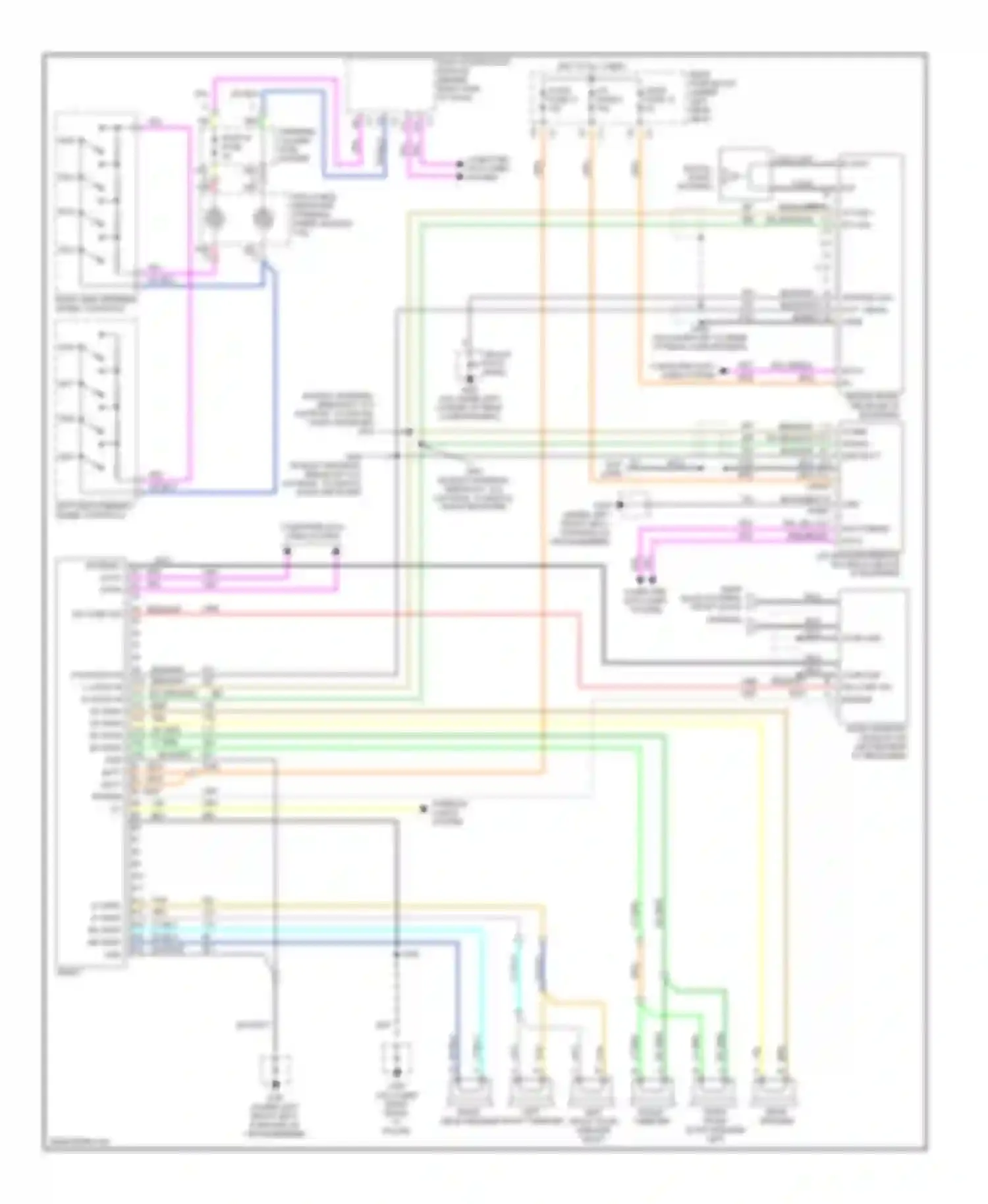 Bonneville Pontiac X (2000-2005): Radio circuit, without amplifier