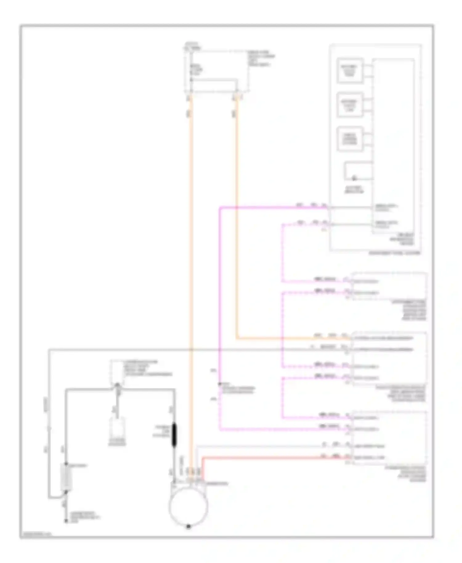 Bonneville Pontiac X (2000-2005): Charging circuit