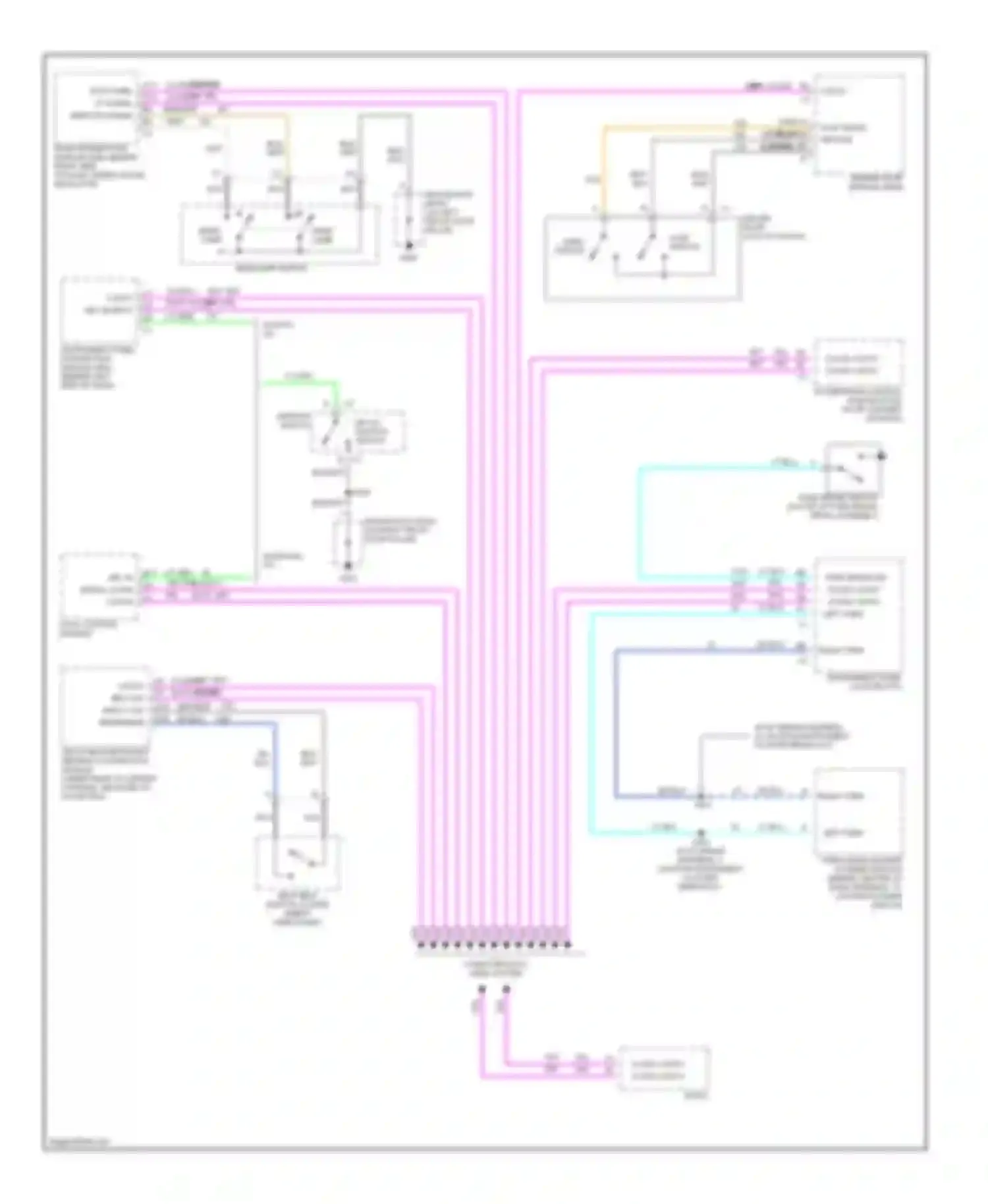 Bonneville Pontiac X (2000-2005): Warning systems circuit