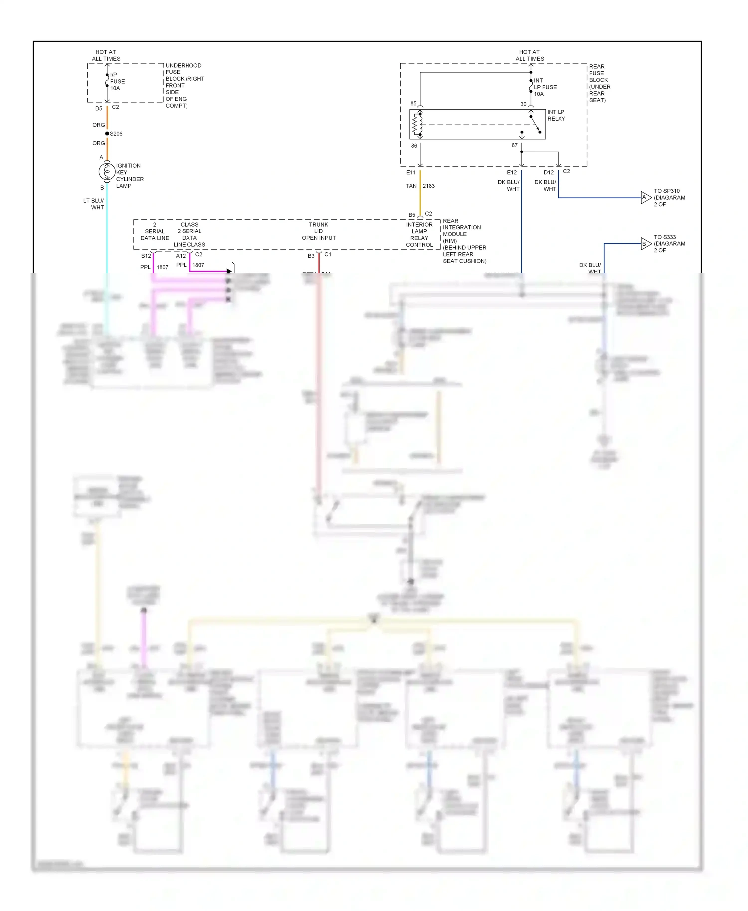 Wiring diagram computer data lines system for Pontiac Bonneville X (2000-2005) (12 of 32)