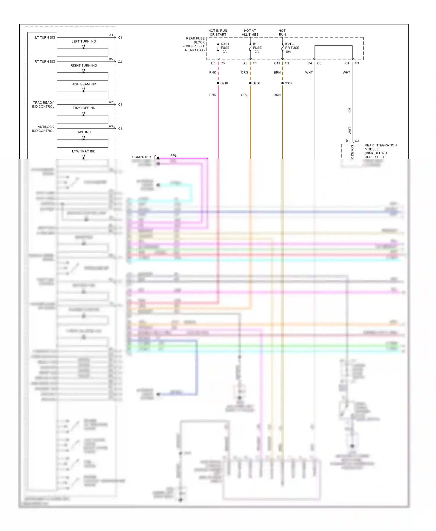 Wiring diagram computer data lines system for Pontiac Bonneville X (2000-2005) (18 of 32)