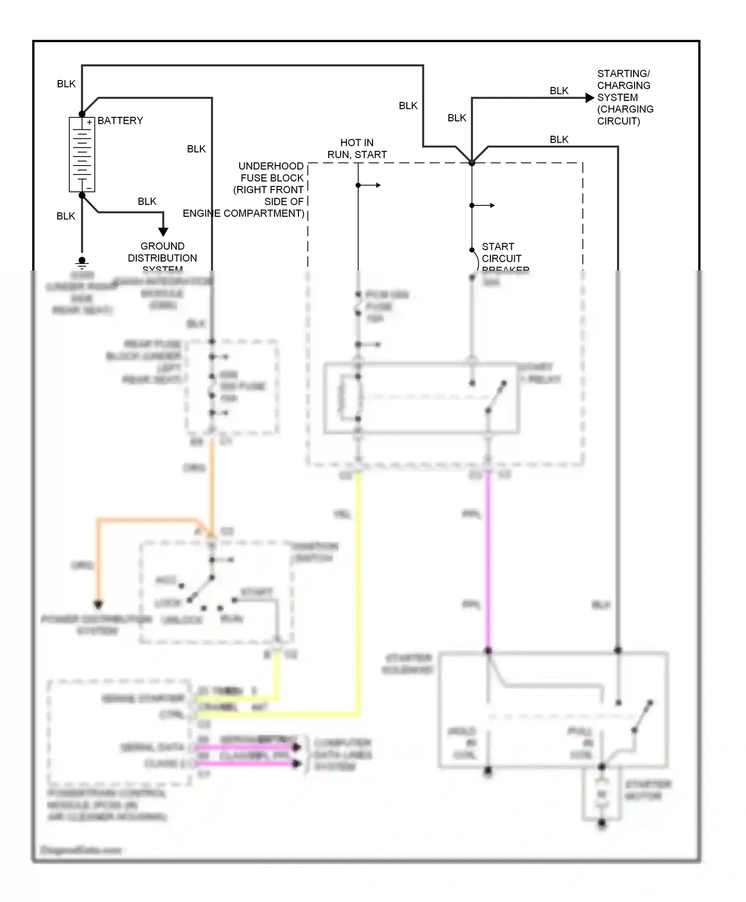 Wiring diagram computer data lines system for Pontiac Bonneville X (2000-2005) (29 of 32)