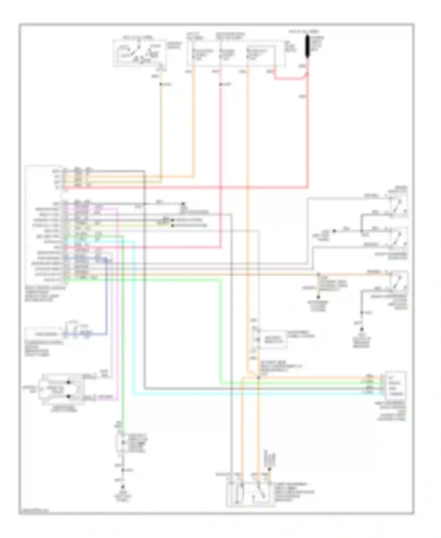 Firebird Pontiac IV (1993-2002): Anti-theft circuit