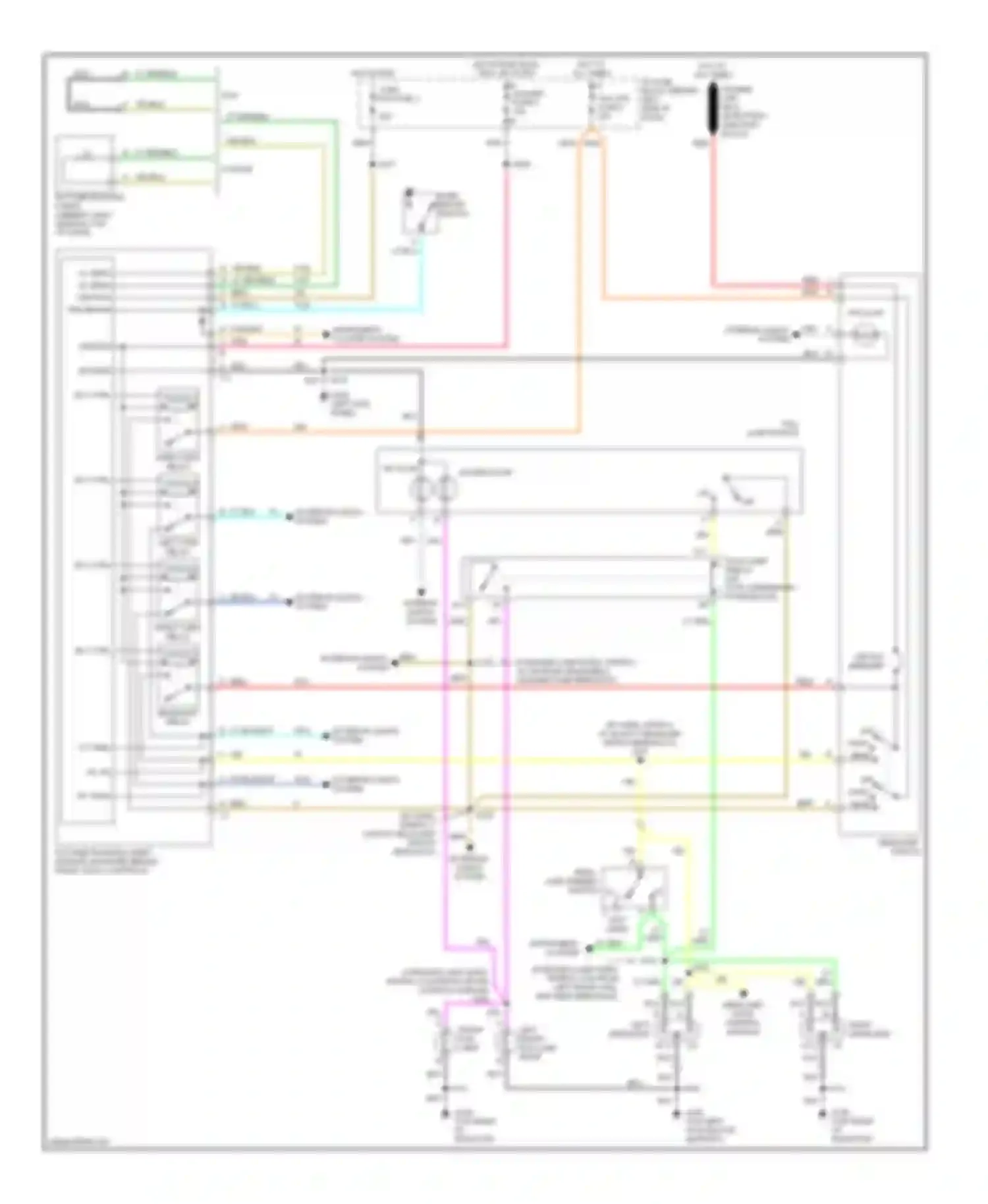 Firebird Pontiac IV (1993-2002): Headlight circuit