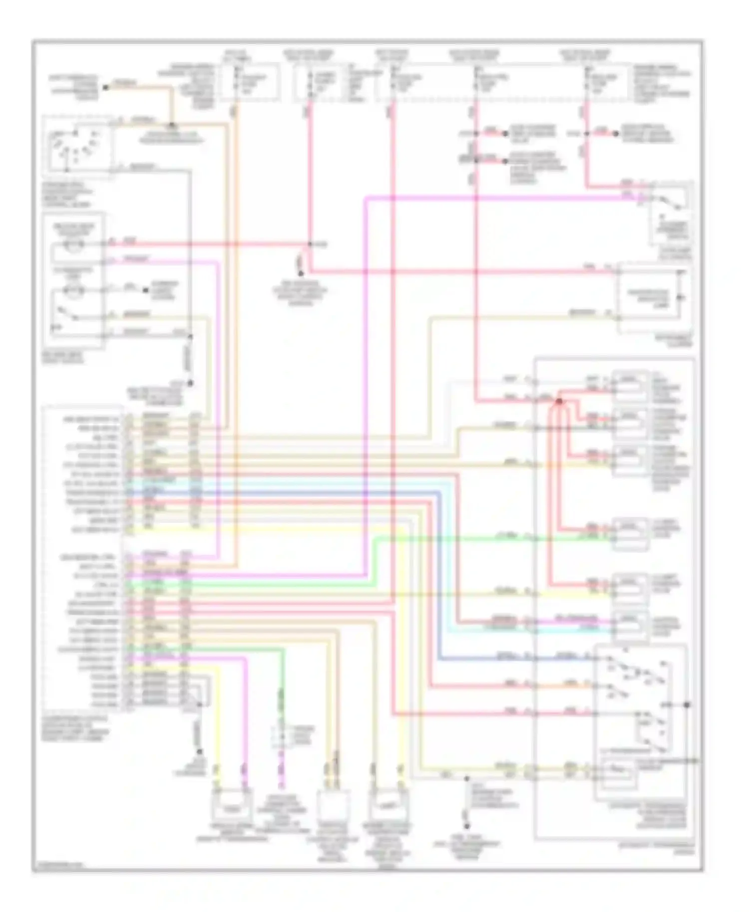 Wiring diagram 1-2 shift solenoid valve for Pontiac Firebird IV (1993-2002) (1 of 1)