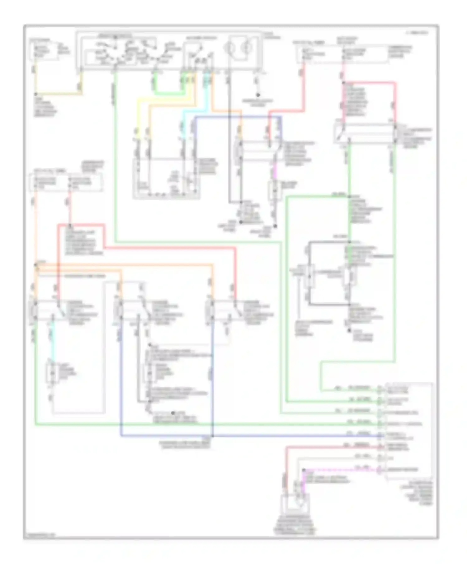 Wiring diagram a/c compressor clutch for Pontiac Firebird IV (1993-2002) (4 of 5)