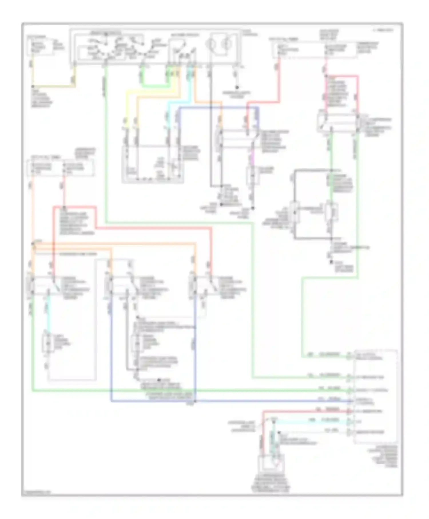 Wiring diagram a/c-cruise mini-fuse for Pontiac Firebird IV (1993-2002) (1 of 2)