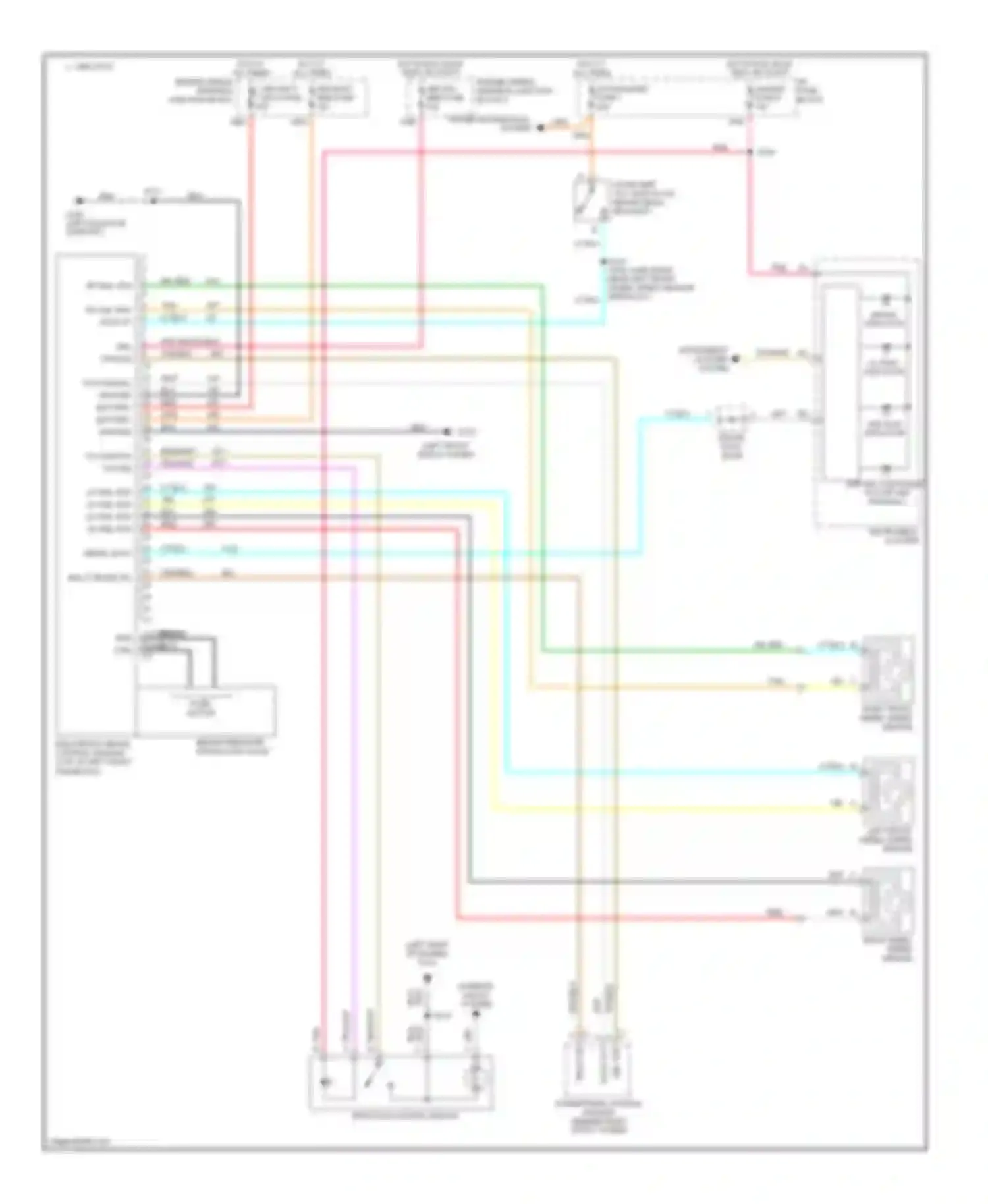Wiring diagram brake indicator for Pontiac Firebird IV (1993-2002) (1 of 2)