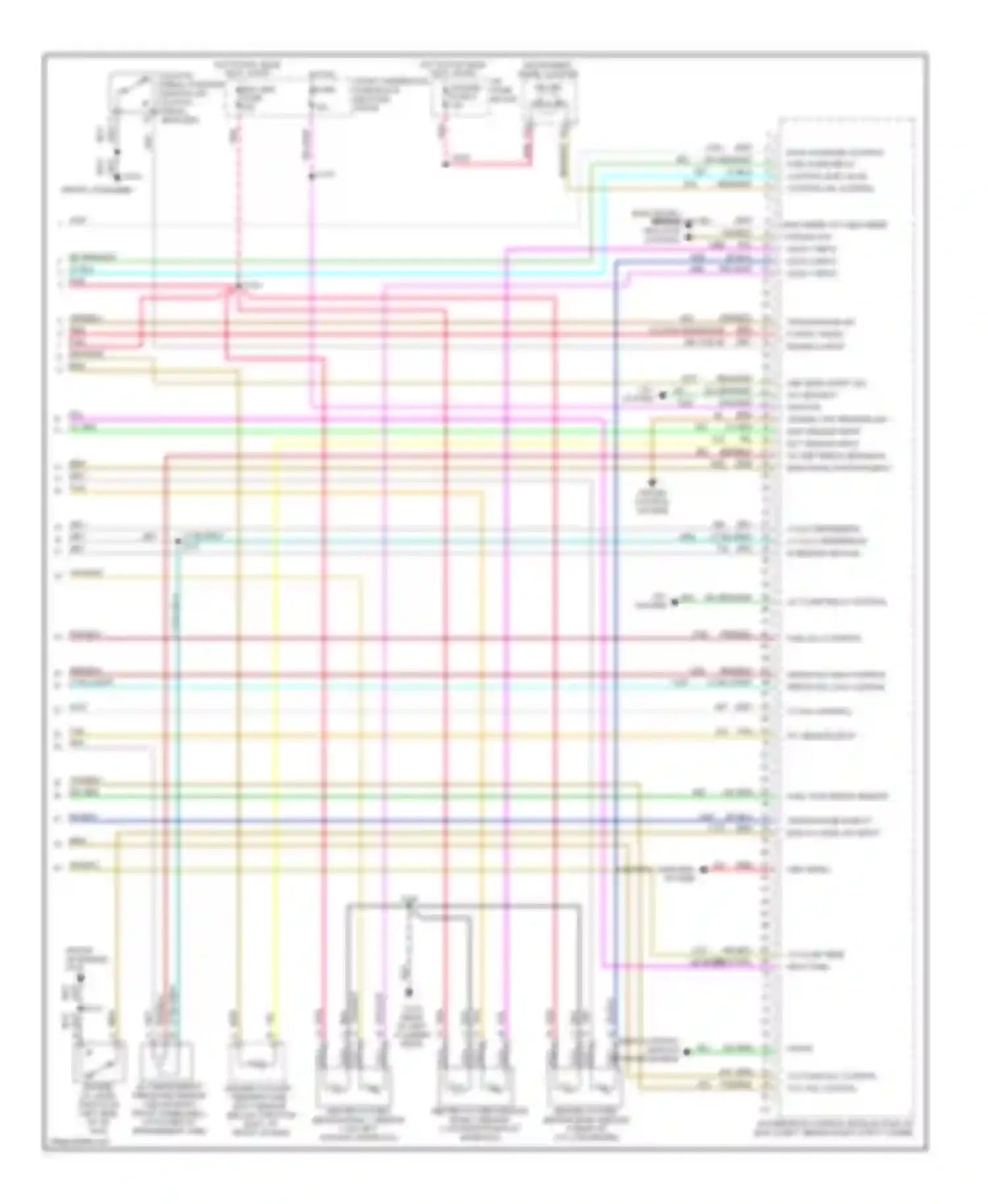 Wiring diagram cruise control system for Pontiac Firebird IV (1993-2002) (3 of 4)