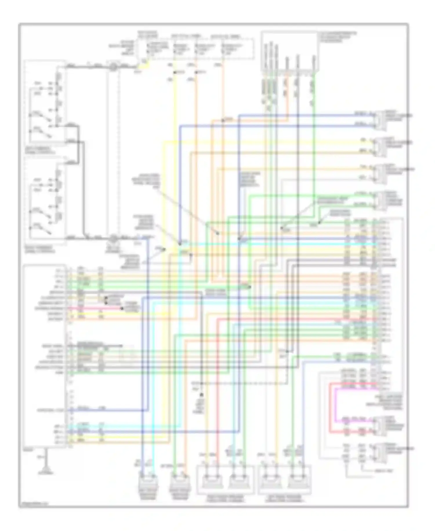 Wiring diagram left audio sig for Pontiac Firebird IV (1993-2002) (1 of 1)