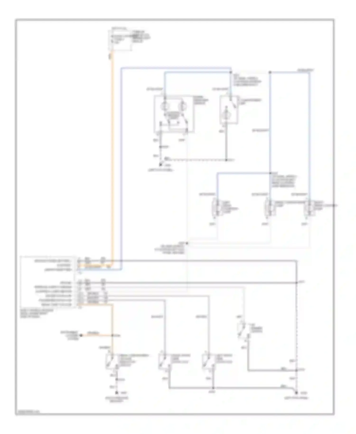 Wiring diagram rear compartment lid ajar indication switch for Pontiac Firebird IV (1993-2002) (2 of 3)