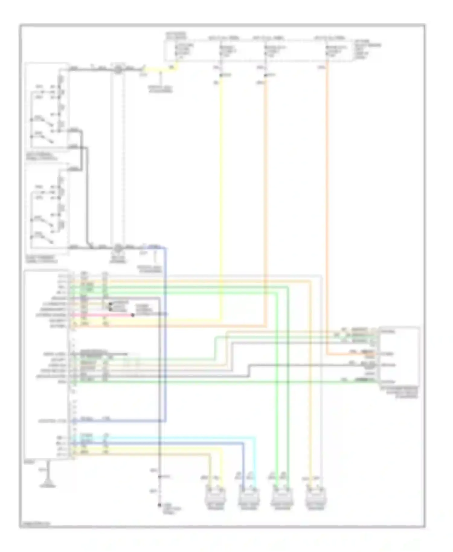 Wiring diagram right front speaker right rear speaker for Pontiac Firebird IV (1993-2002) (1 of 1)