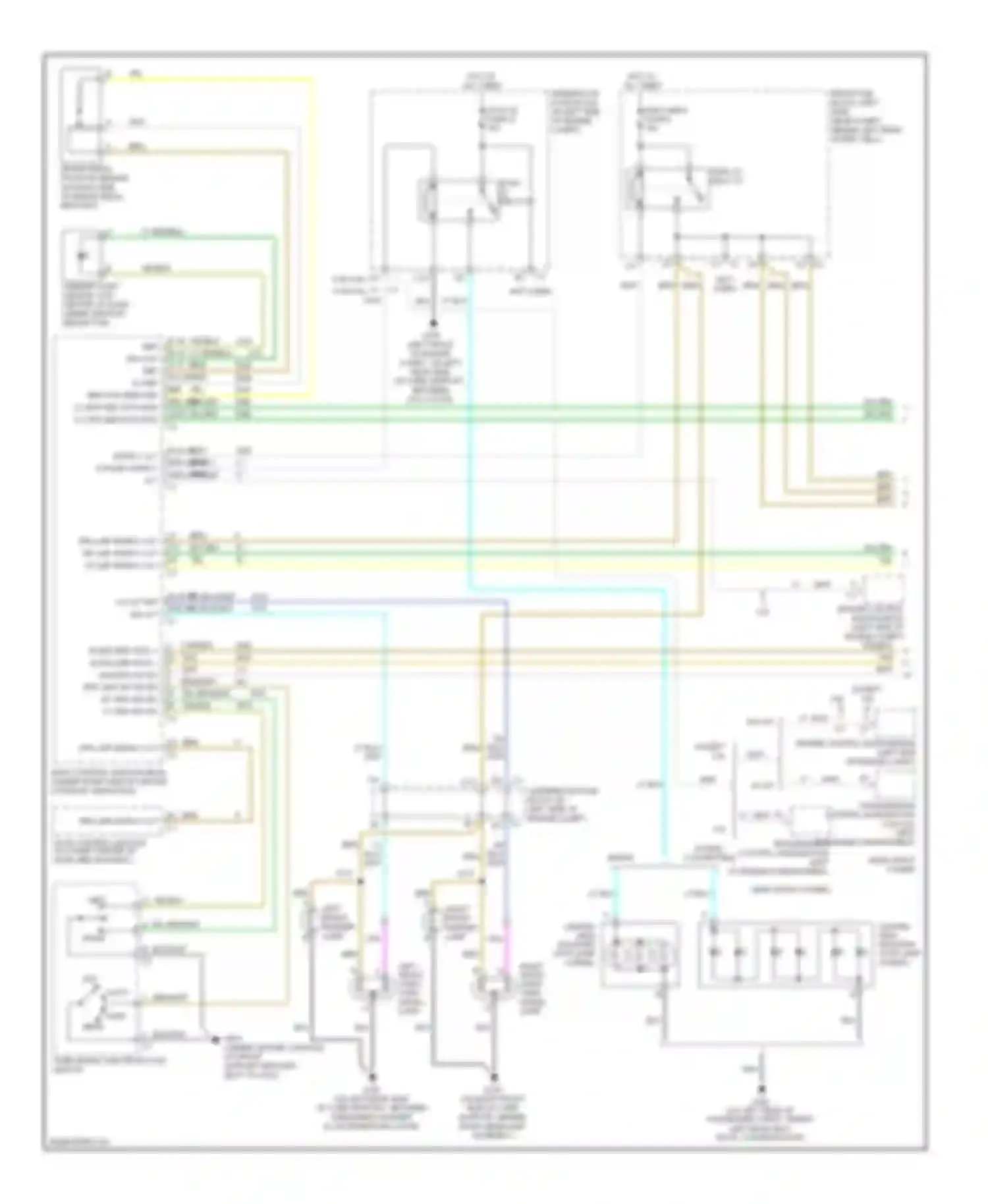 G6 Pontiac I (2004-2009): Exterior lamps circuit (1 of 2)