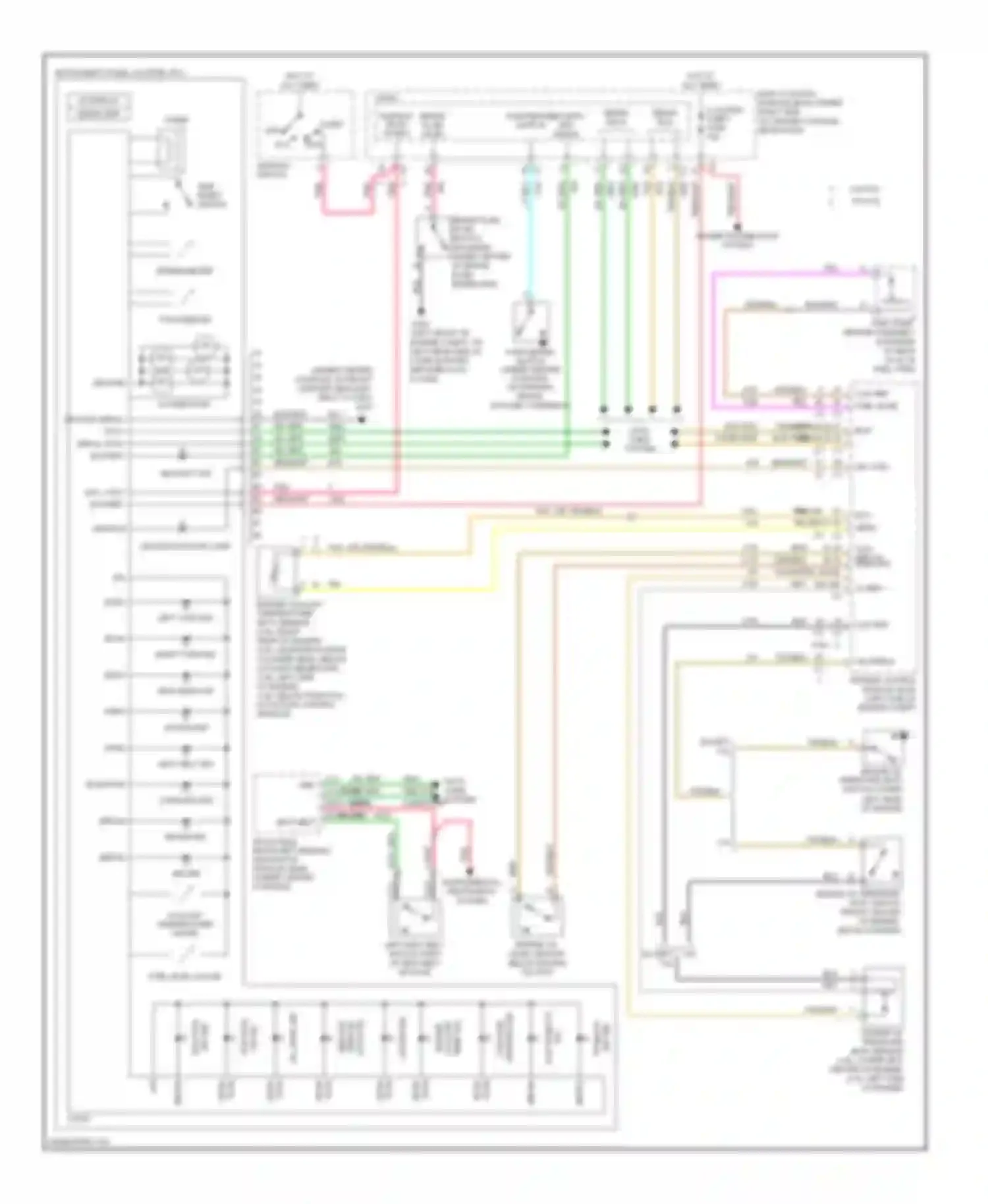 G6 Pontiac I (2004-2009): Instrument cluster circuit