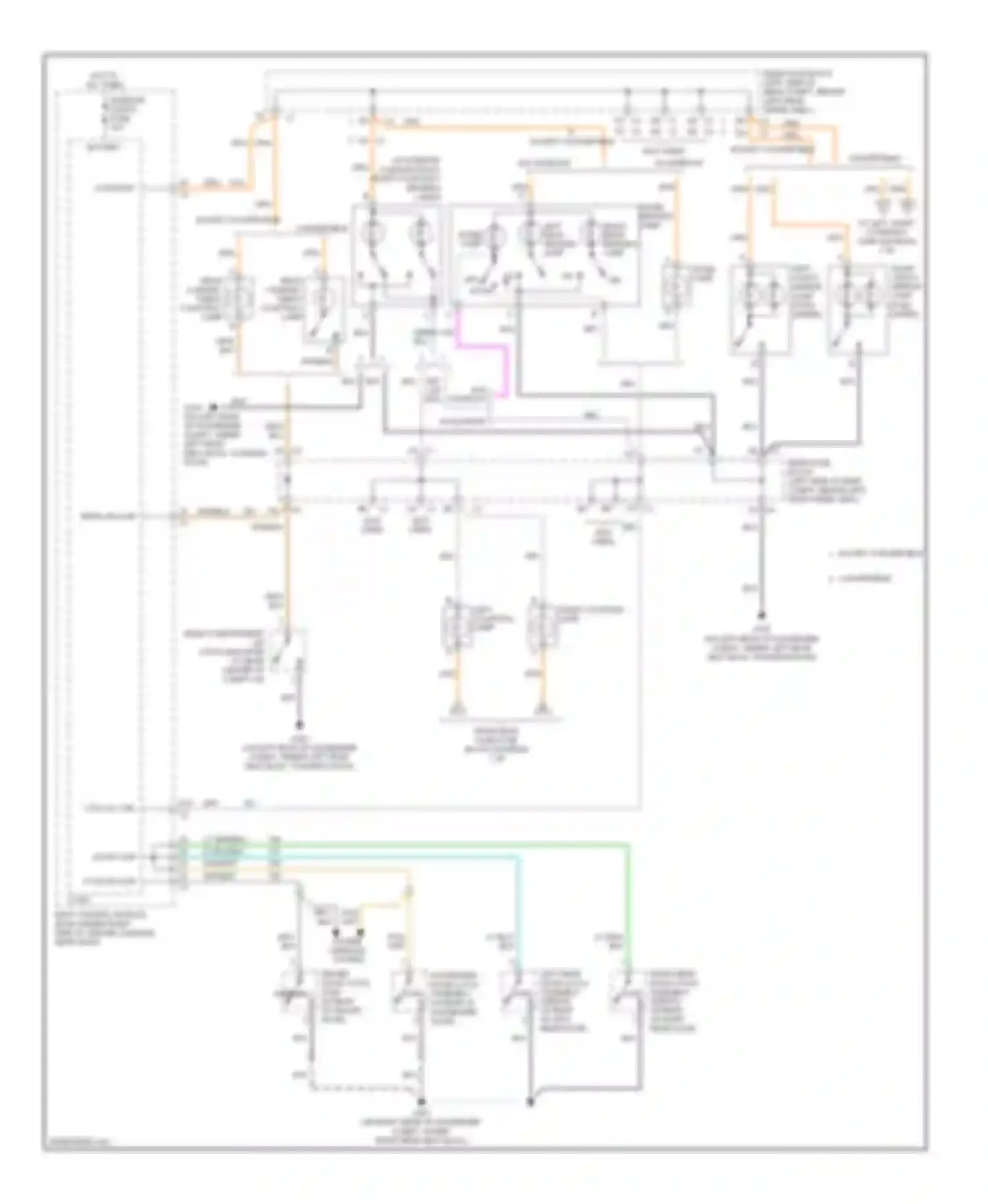 G6 Pontiac I (2004-2009): Courtesy lamps circuit