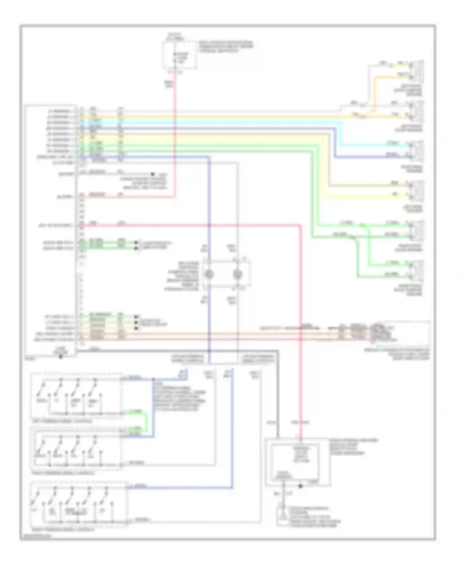 G6 Pontiac I (2004-2009): 6-speaker system circuit