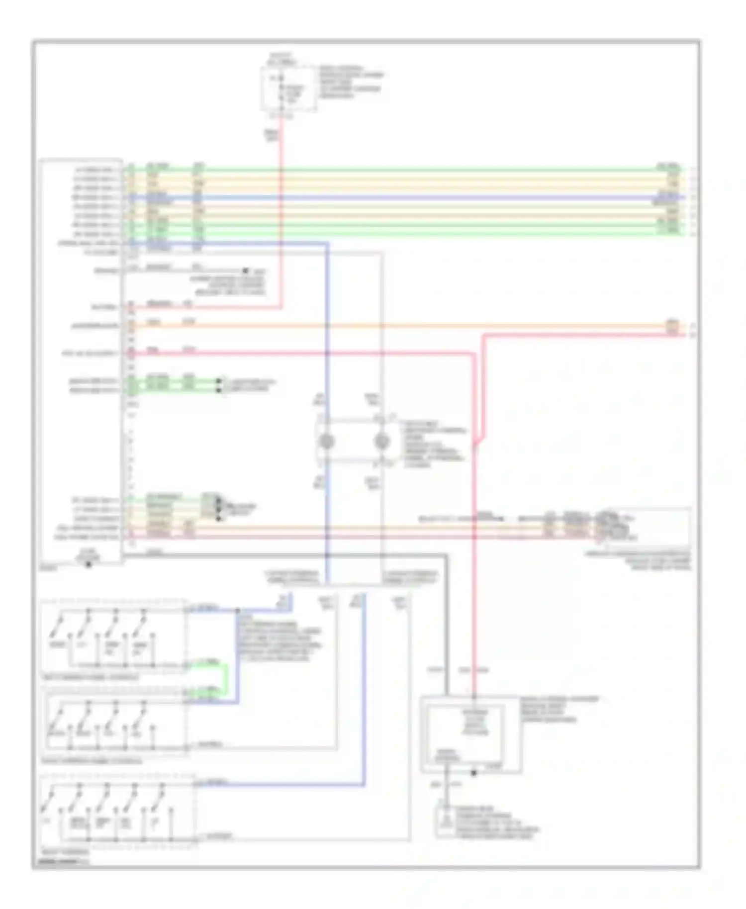 G6 Pontiac I (2004-2009): 8-speaker system circuit, except convertible (1 of 2)