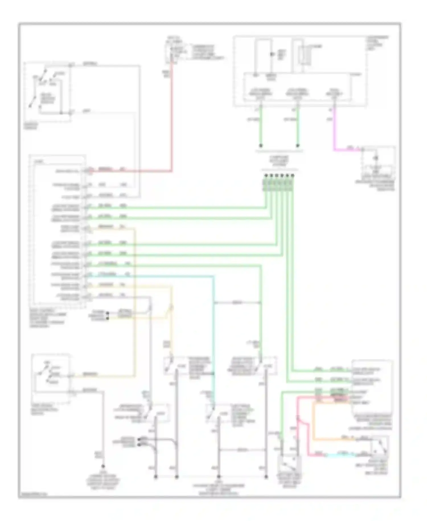 G6 Pontiac I (2004-2009): Warning systems circuit
