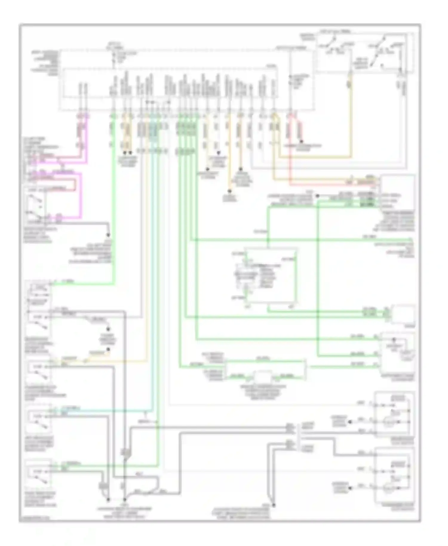 Wiring diagram cluster/ theft fuse for Pontiac G6 I (2004-2009) (1 of 3)