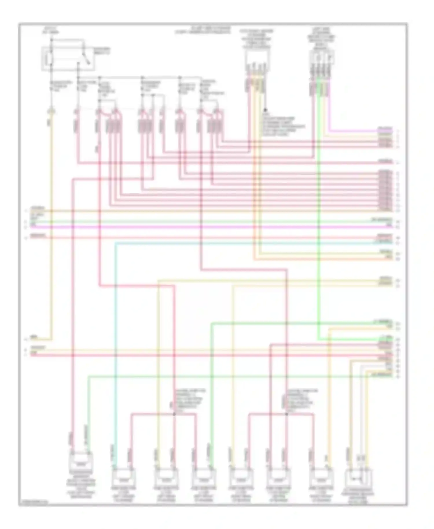 Wiring diagram injectors fuse 44 for Pontiac G6 I (2004-2009) (3 of 4)