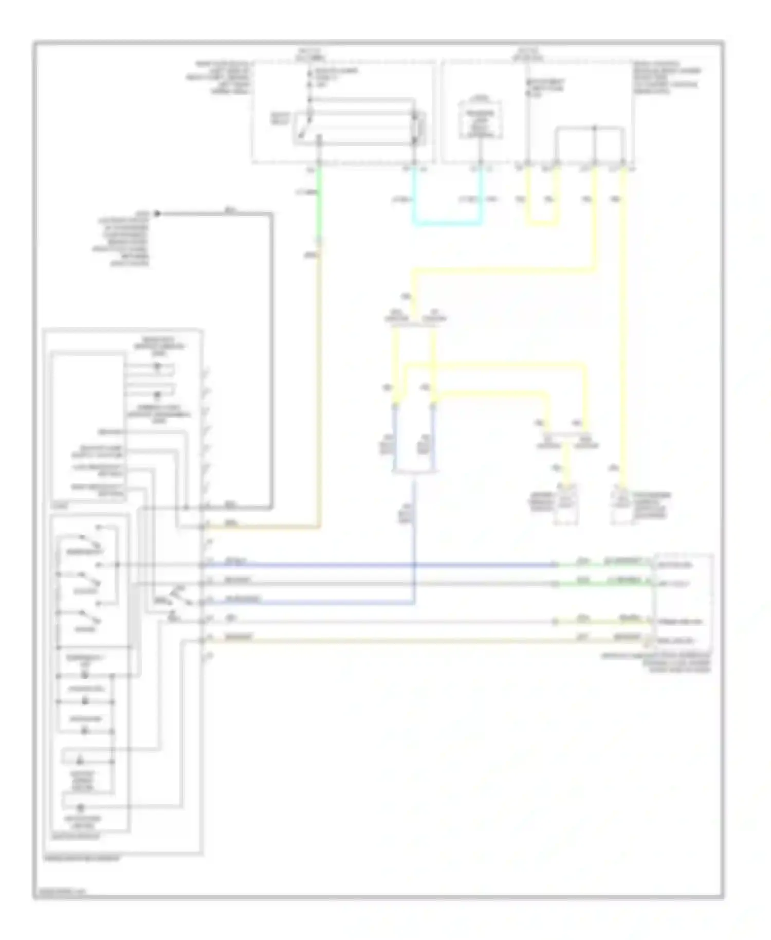 Wiring diagram keypad red for Pontiac G6 I (2004-2009) (1 of 2)
