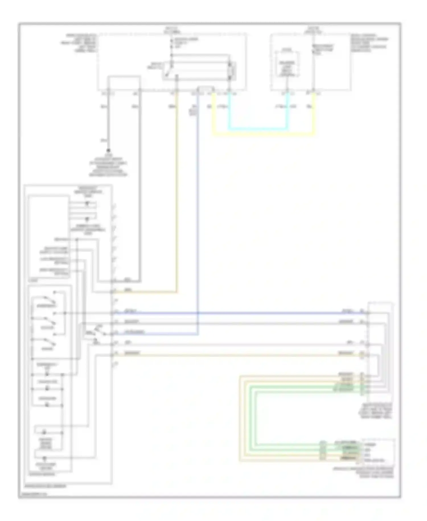 Wiring diagram keypad red for Pontiac G6 I (2004-2009) (2 of 2)