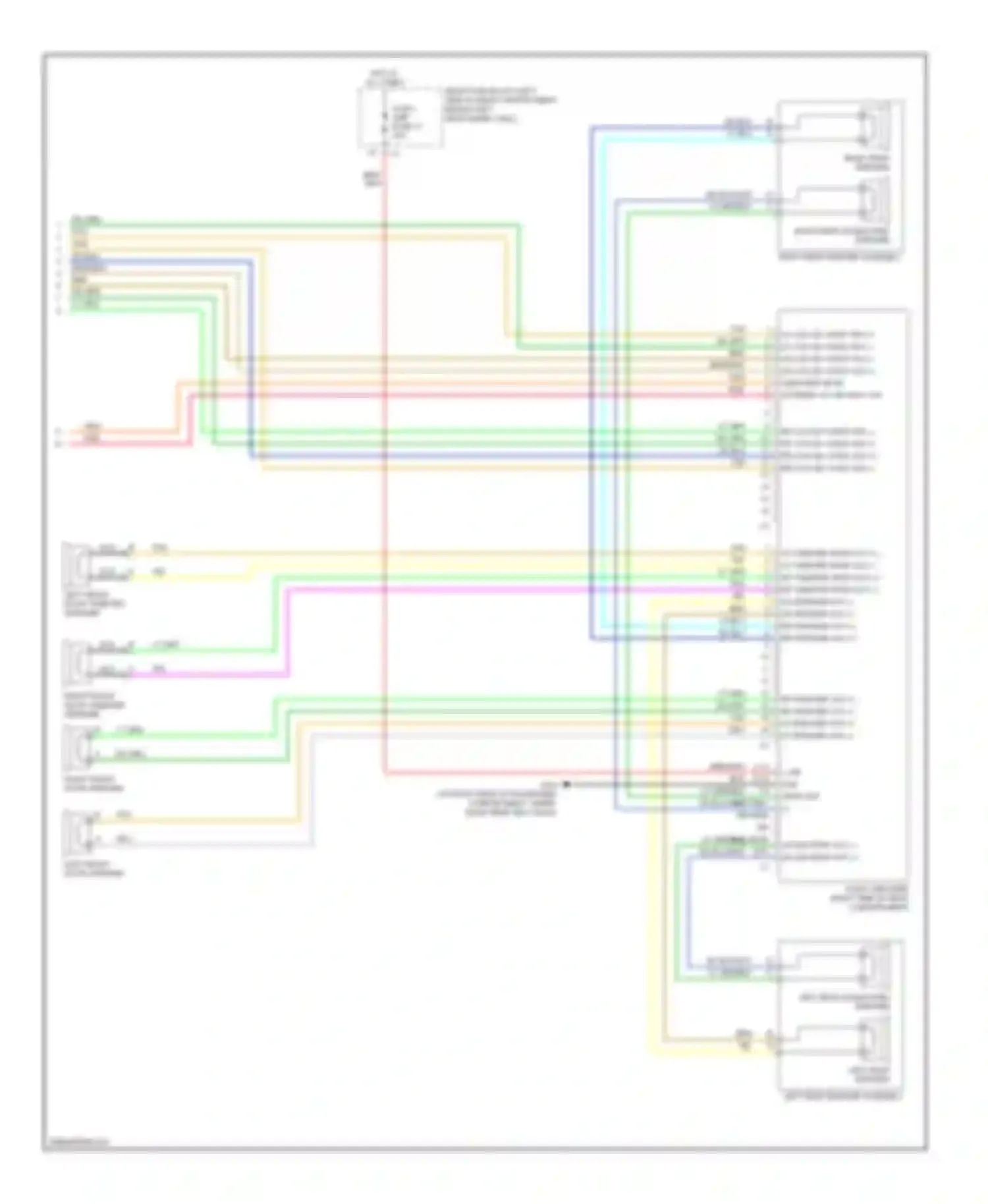 Wiring diagram left front door speaker for Pontiac G6 I (2004-2009) (2 of 2)