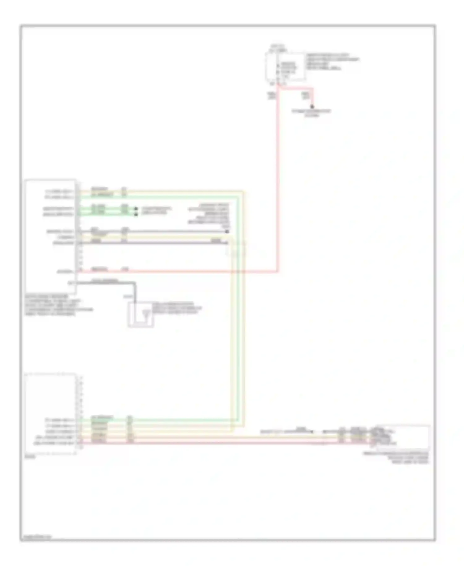 Wiring diagram (on right front of passenger compt, behind right front kick panel, for Pontiac G6 I (2004-2009) (2 of 3)