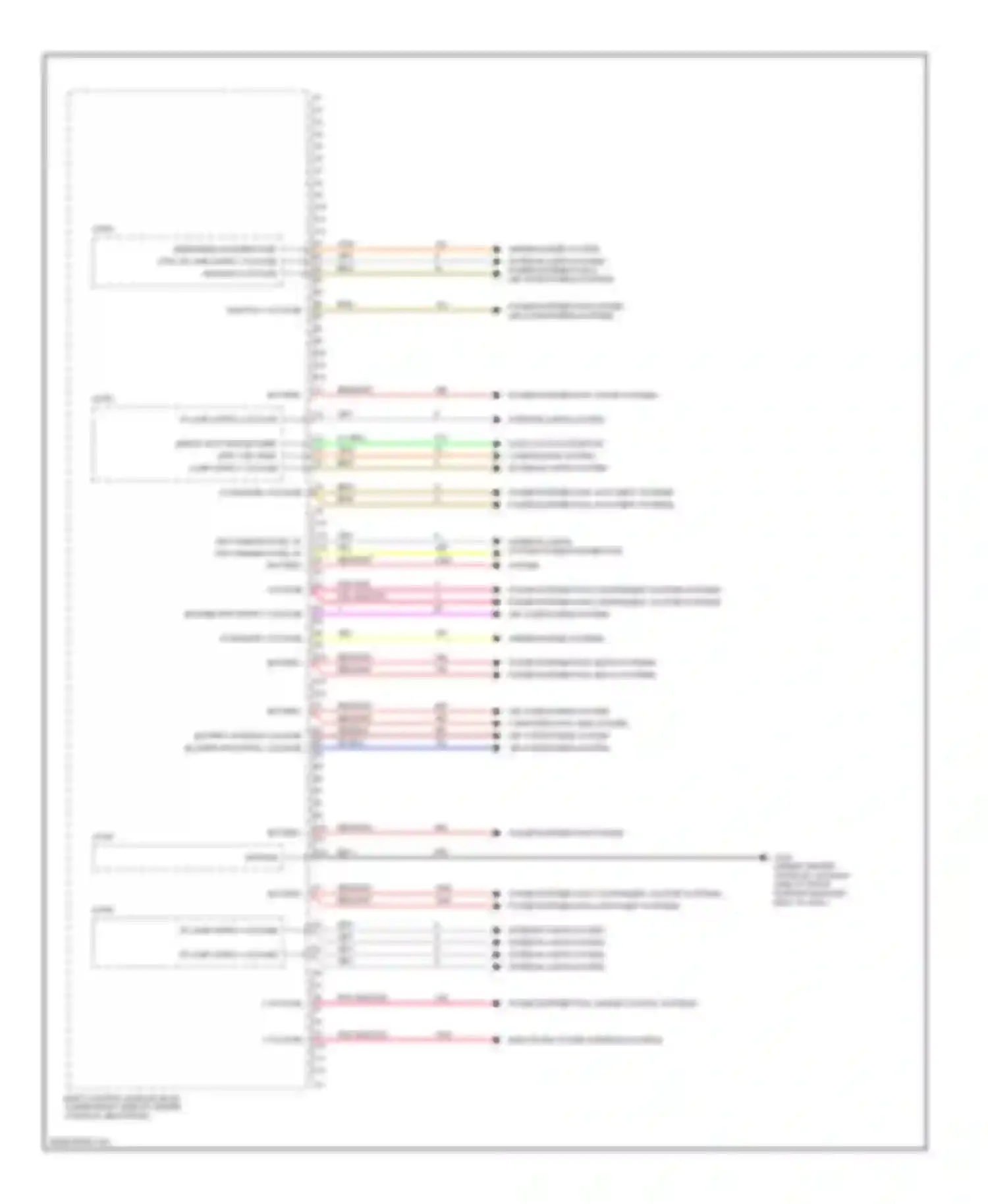 Wiring diagram power distribution, sound systems for Pontiac G6 I (2004-2009) (1 of 1)