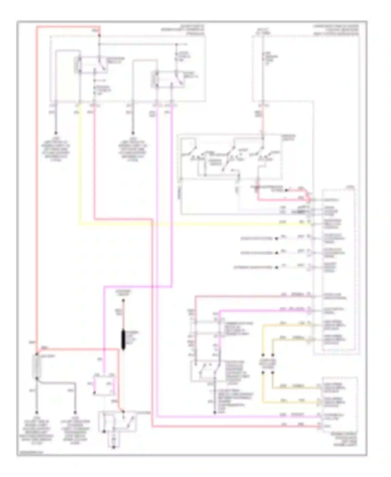 Wiring diagram ppl hood ajar switch signal for Pontiac G6 I (2004-2009) (1 of 4)