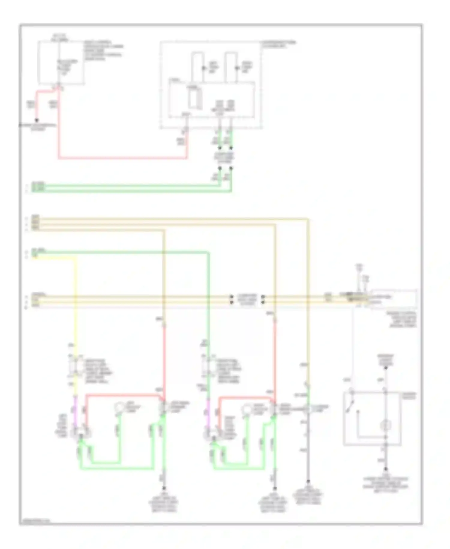 Wiring diagram right tail/ stop/ turn signal lamp for Pontiac G6 I (2004-2009) (5 of 6)