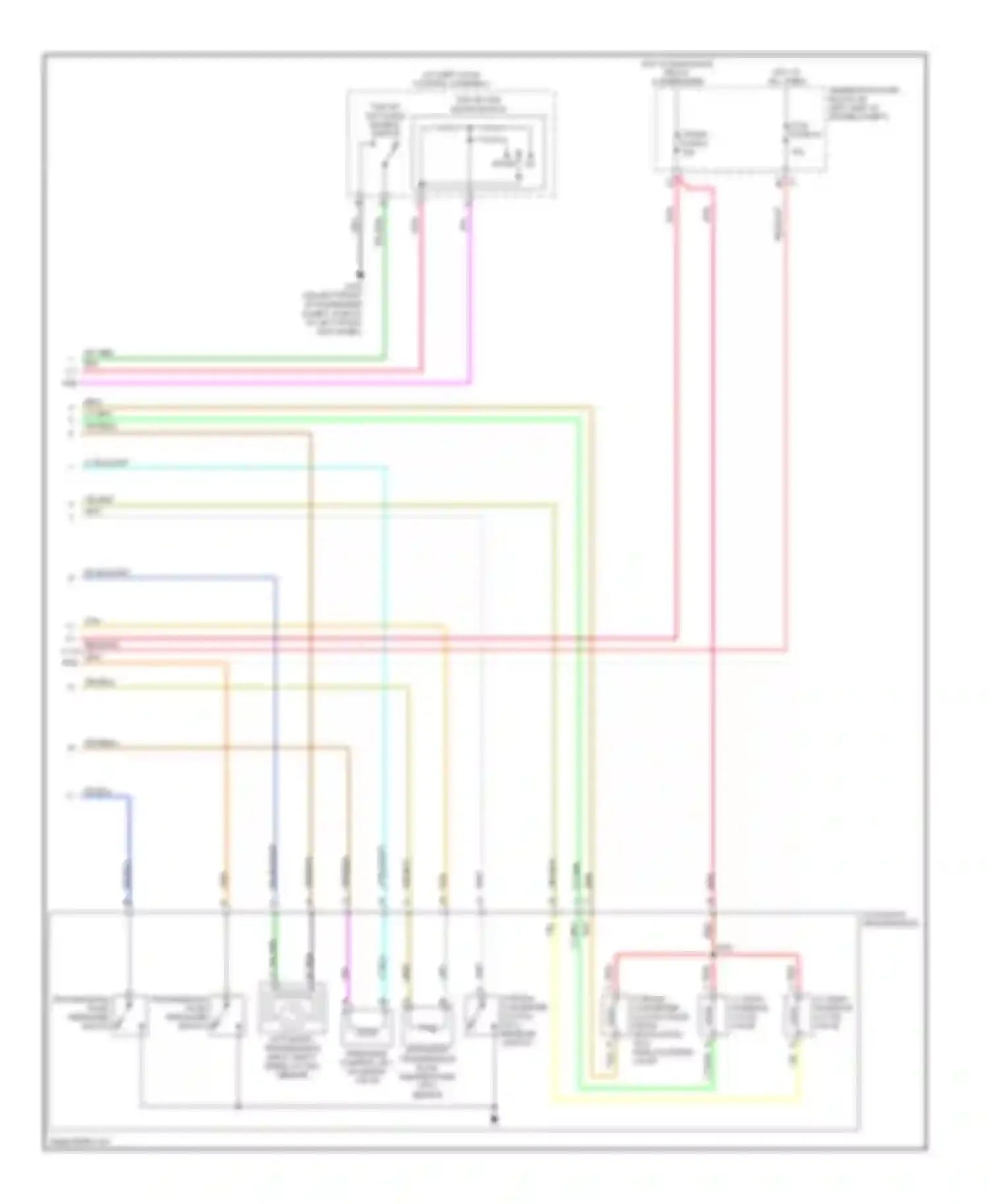 Wiring diagram tap up/ tap down switch for Pontiac G6 I (2004-2009) (1 of 3)